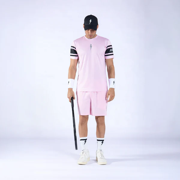 Áo Ngắn Tay Thể Thao Nam Pickleball/Tennis About Tech ICON MIAMI PINK