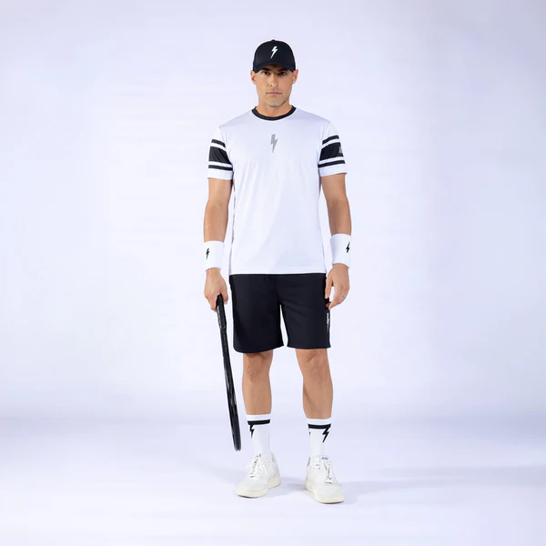 Áo Ngắn Tay Thể Thao Nam Pickleball/Tennis About Tech ICON NEW YORK WHITE & BLACK