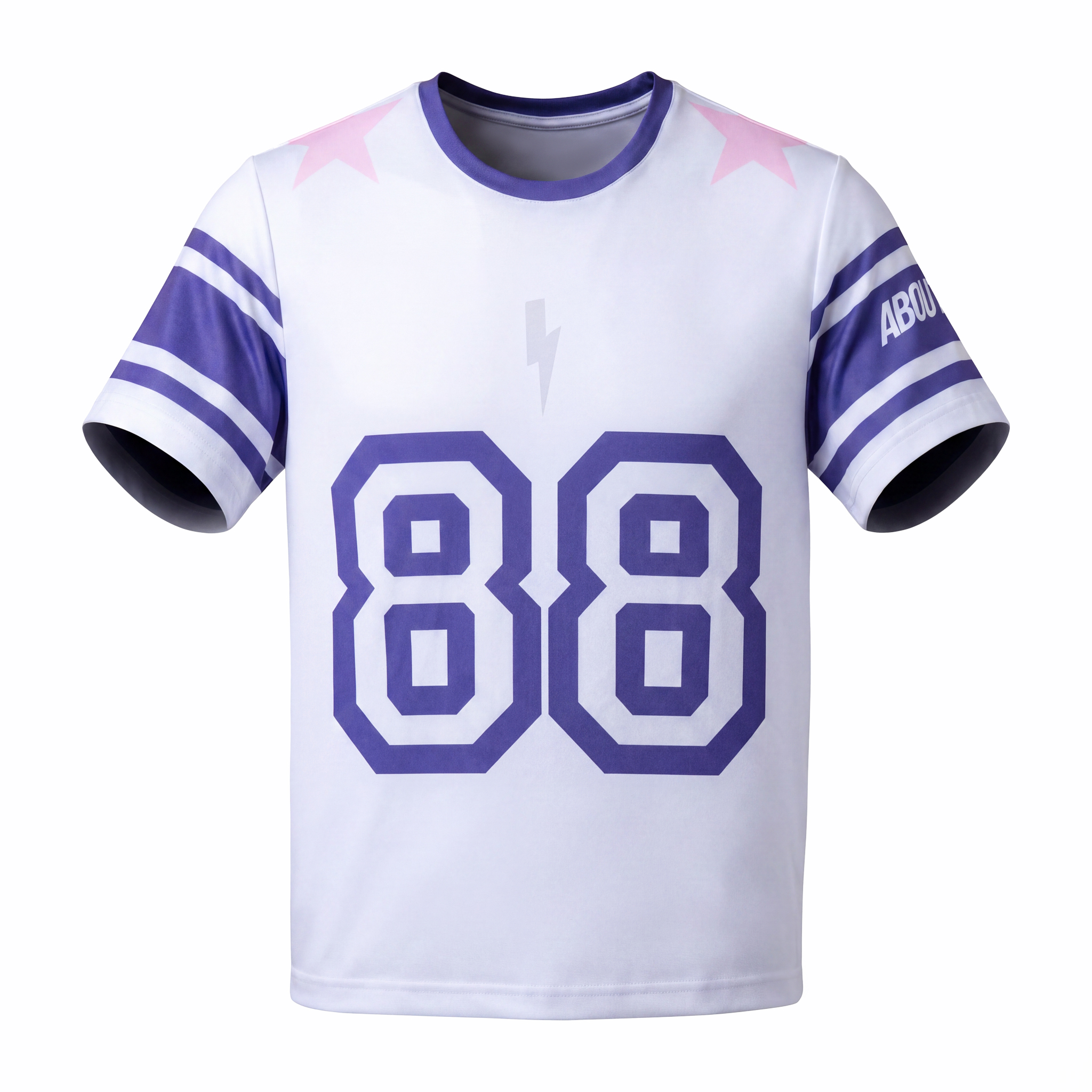 Áo Ngắn Tay Thể Thao Nam Pickleball/Tennis About Tech ICON 88 WHITE & PURPLE