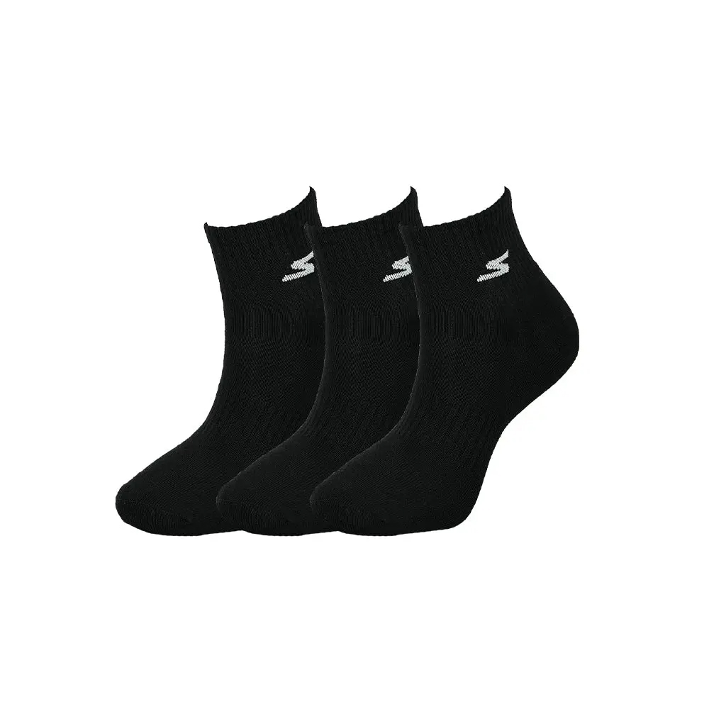 Tất/Vớ Skechers Cổ Vừa Màu Đen