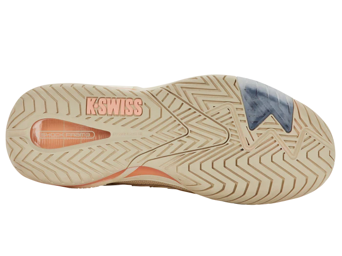 Giày Pickleball Kswiss ULTRASHOT 4 WHITECAP GRAY/PEACH PARFAIT/EGRET