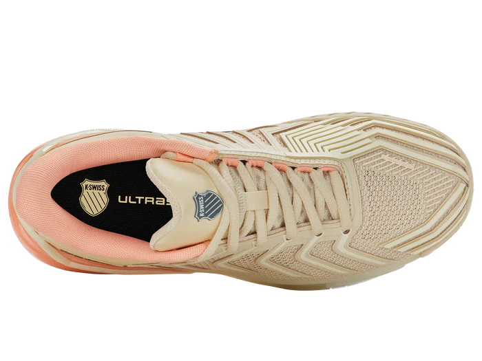 Giày Pickleball Kswiss ULTRASHOT 4 WHITECAP GRAY/PEACH PARFAIT/EGRET