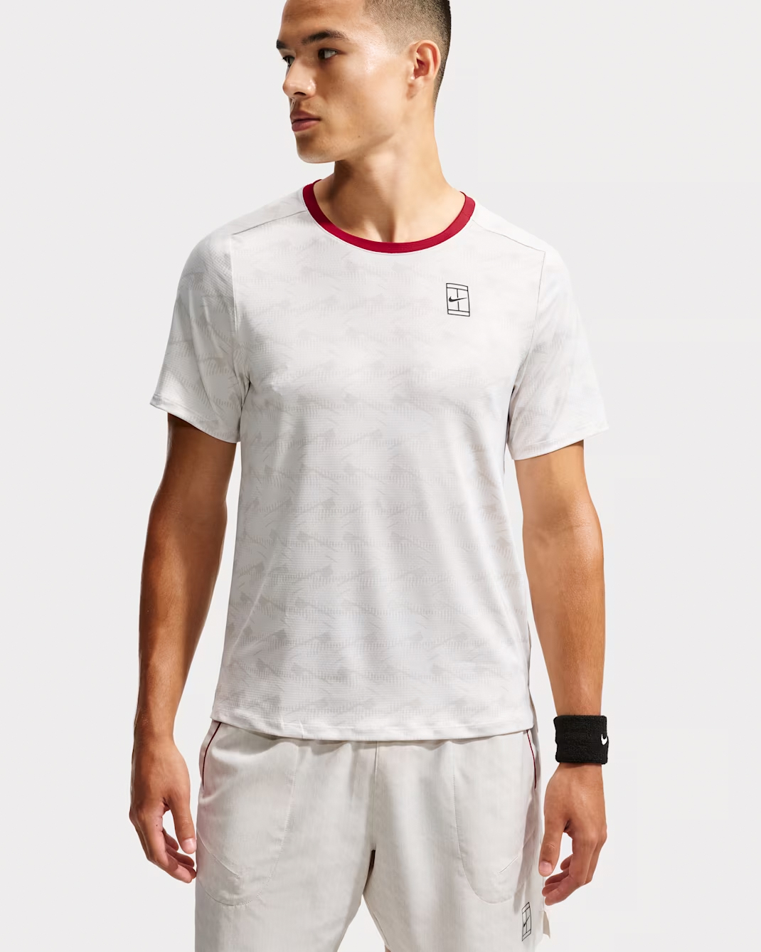 Áo Ngắn Thể Thao Nam Nike Court Advantage Light Bone