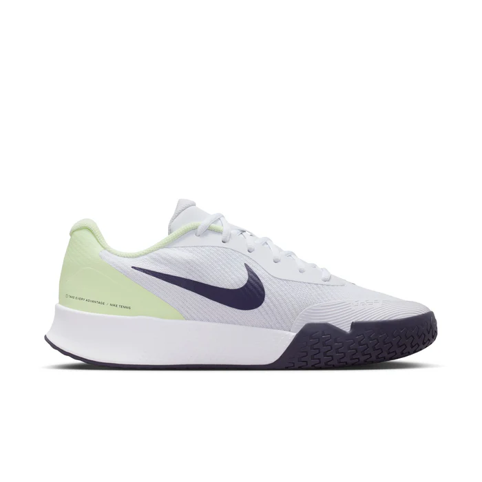 Giày  Pickleball/Tennis Nam Nike Vapor Lite 3 White Volt Dark Raisin