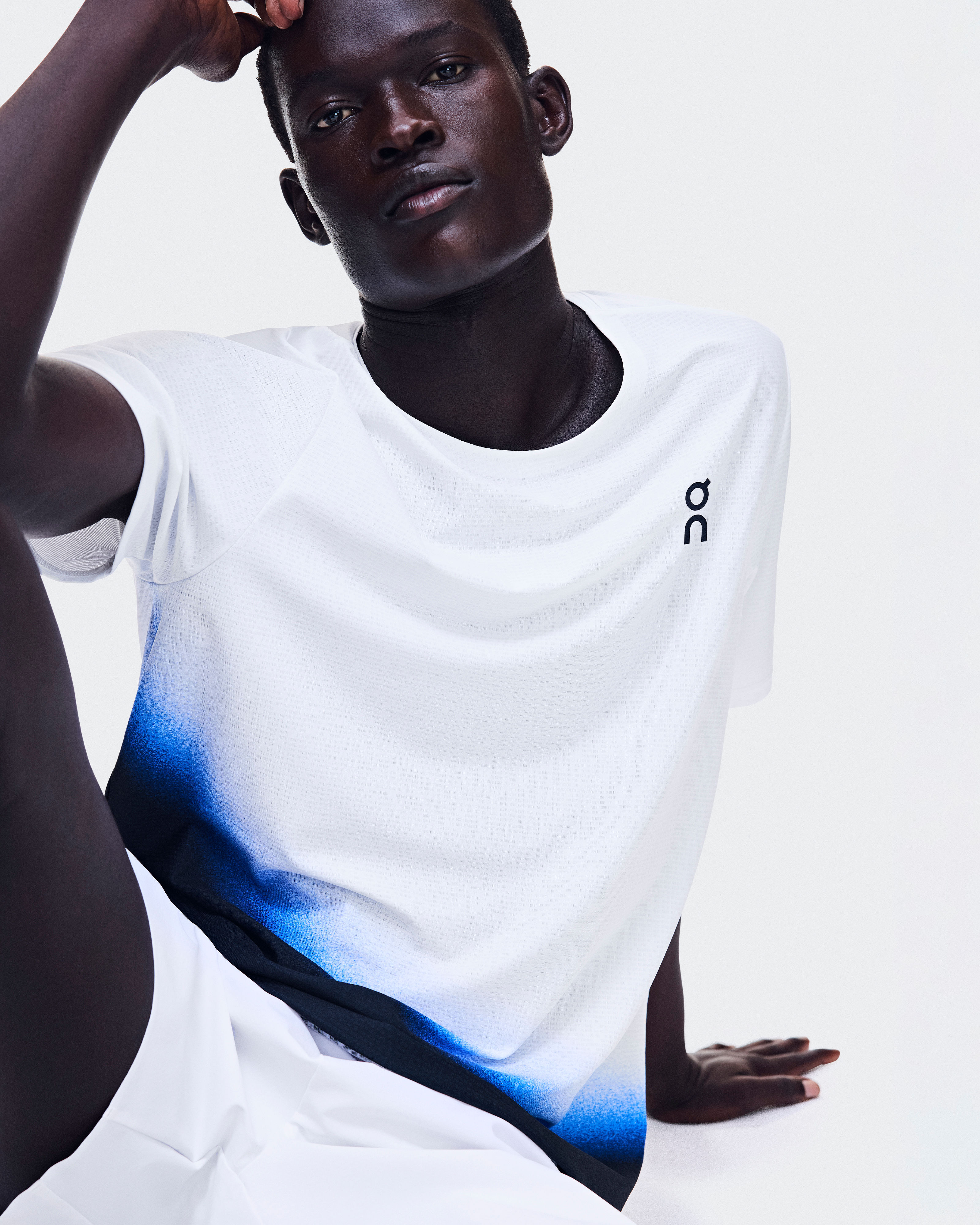 Áo Tay Ngắn Thể Thao Nam On Running Court-T Swing White | Blue