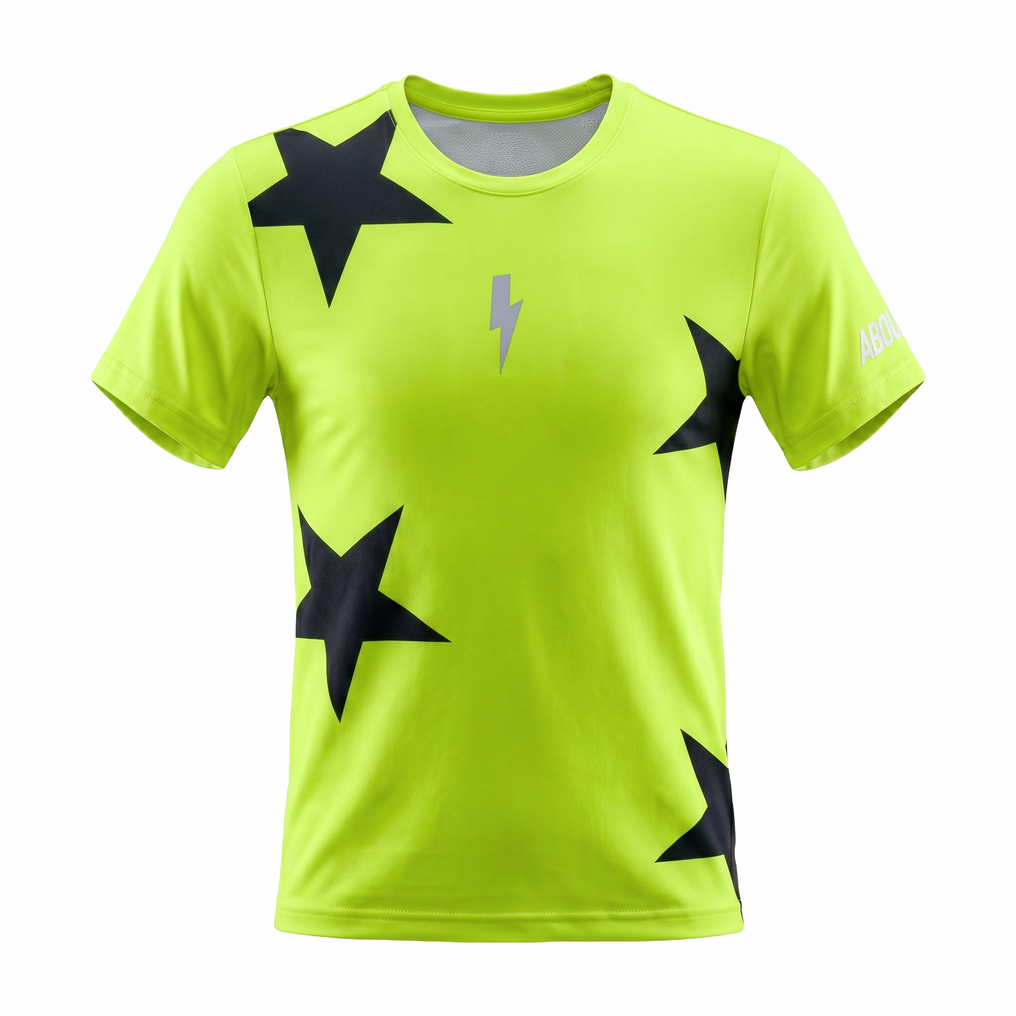 Áo Ngắn Tay Thể Thao Nam Pickleball/Tennis About Tech STARS FLUO YELLOW