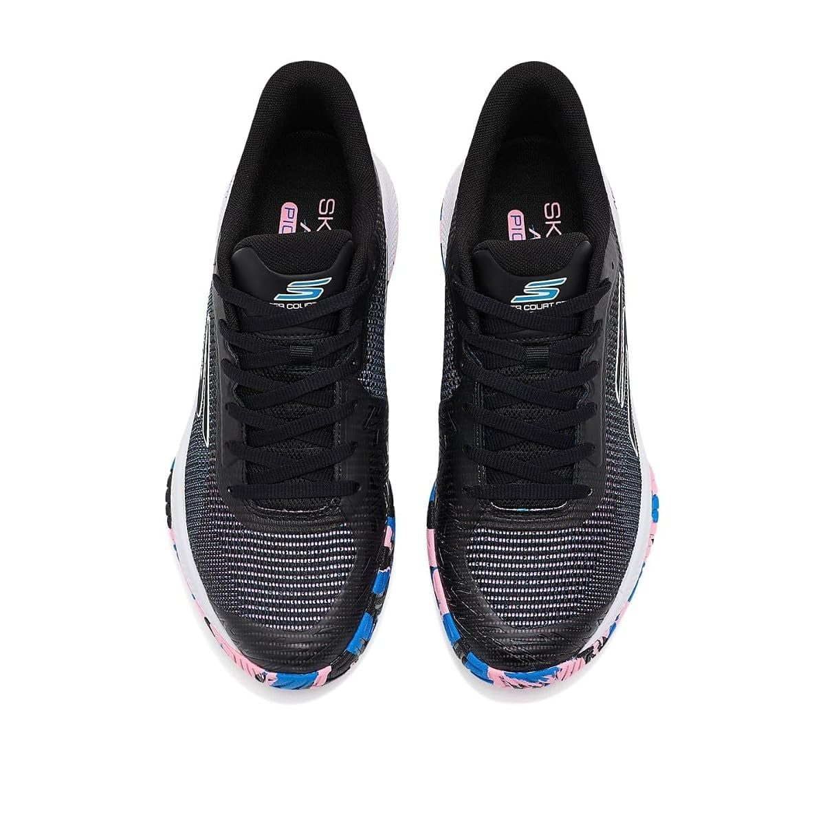 Giày Pickleball Nam Skechers Pickleball Viper Court Pro 2.0 Black / Blue / Pink