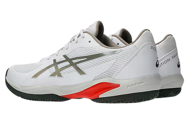 Giày Tennis/Pickleball Nam Asics Solution Swift FF 2 White / Vintage Khaki