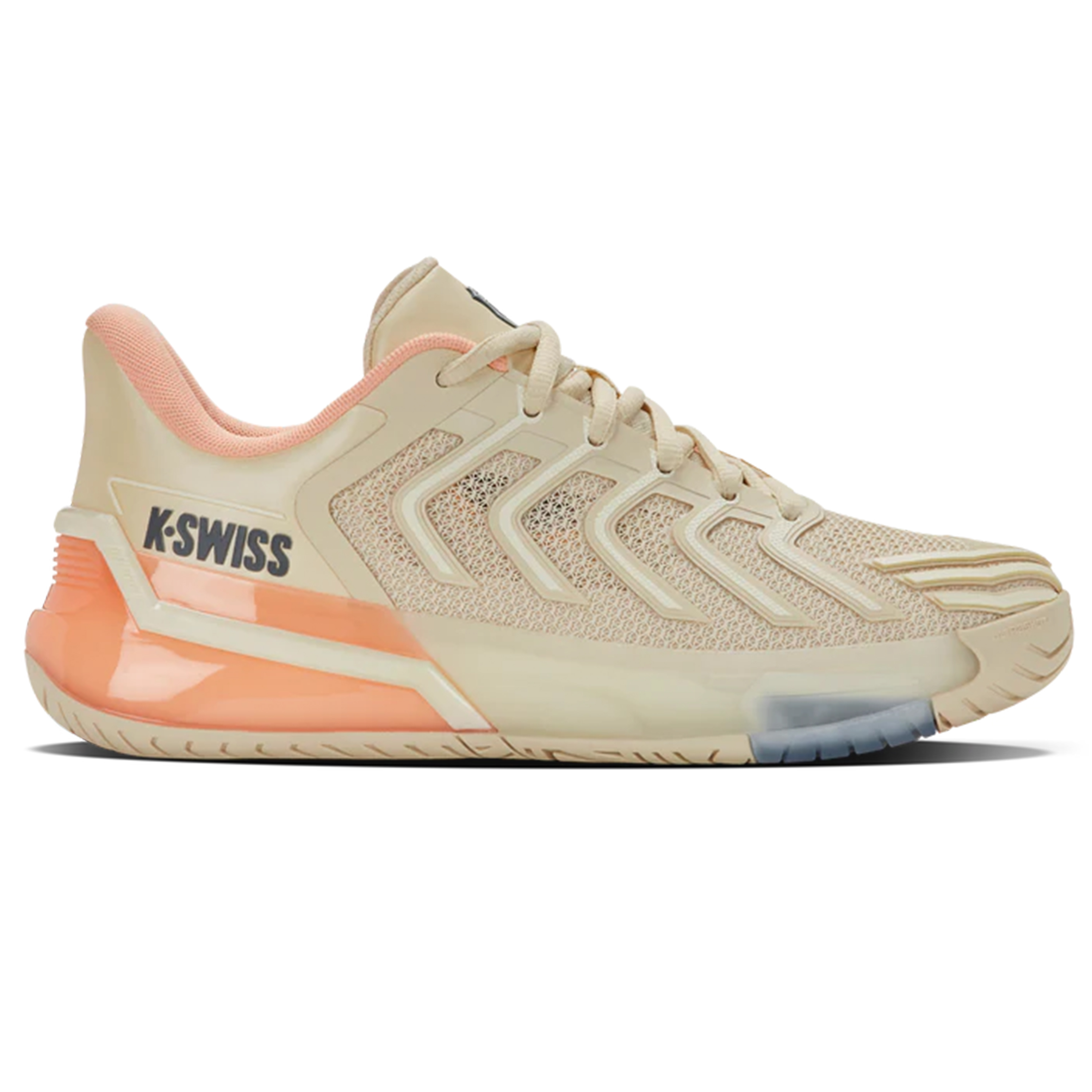 Giày Pickleball Kswiss ULTRASHOT 4 WHITECAP GRAY/PEACH PARFAIT/EGRET