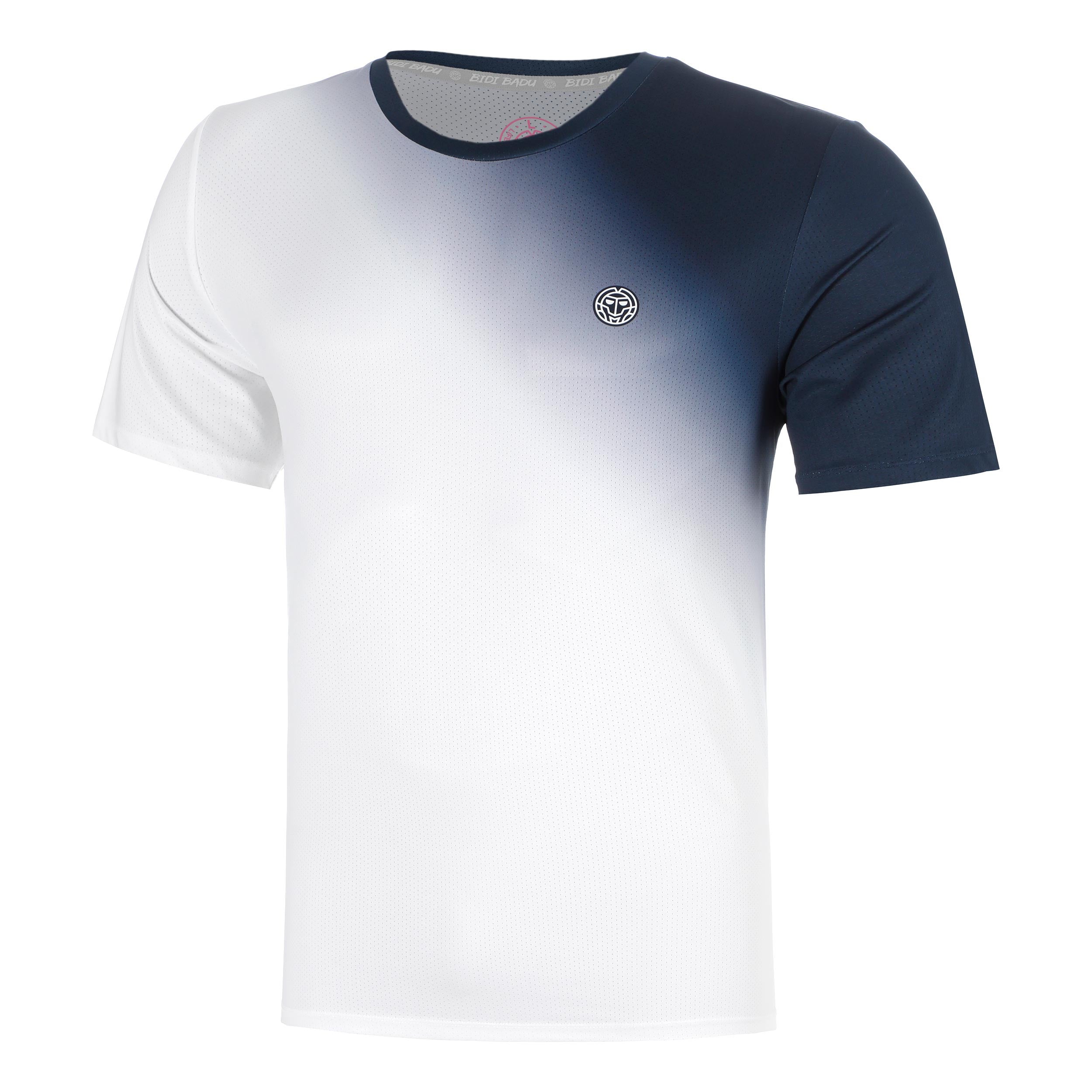 Áo tay ngắn thể thao tennis/pickleball nam Bidi Badu Crew 2.0 Dark Blue