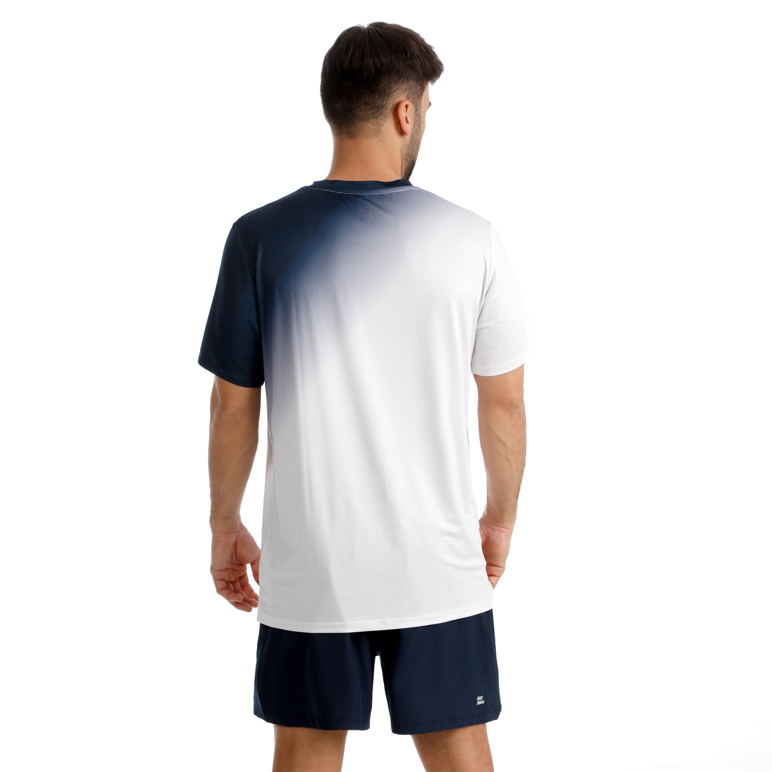 Áo tay ngắn thể thao tennis/pickleball nam Bidi Badu Crew 2.0 Dark Blue