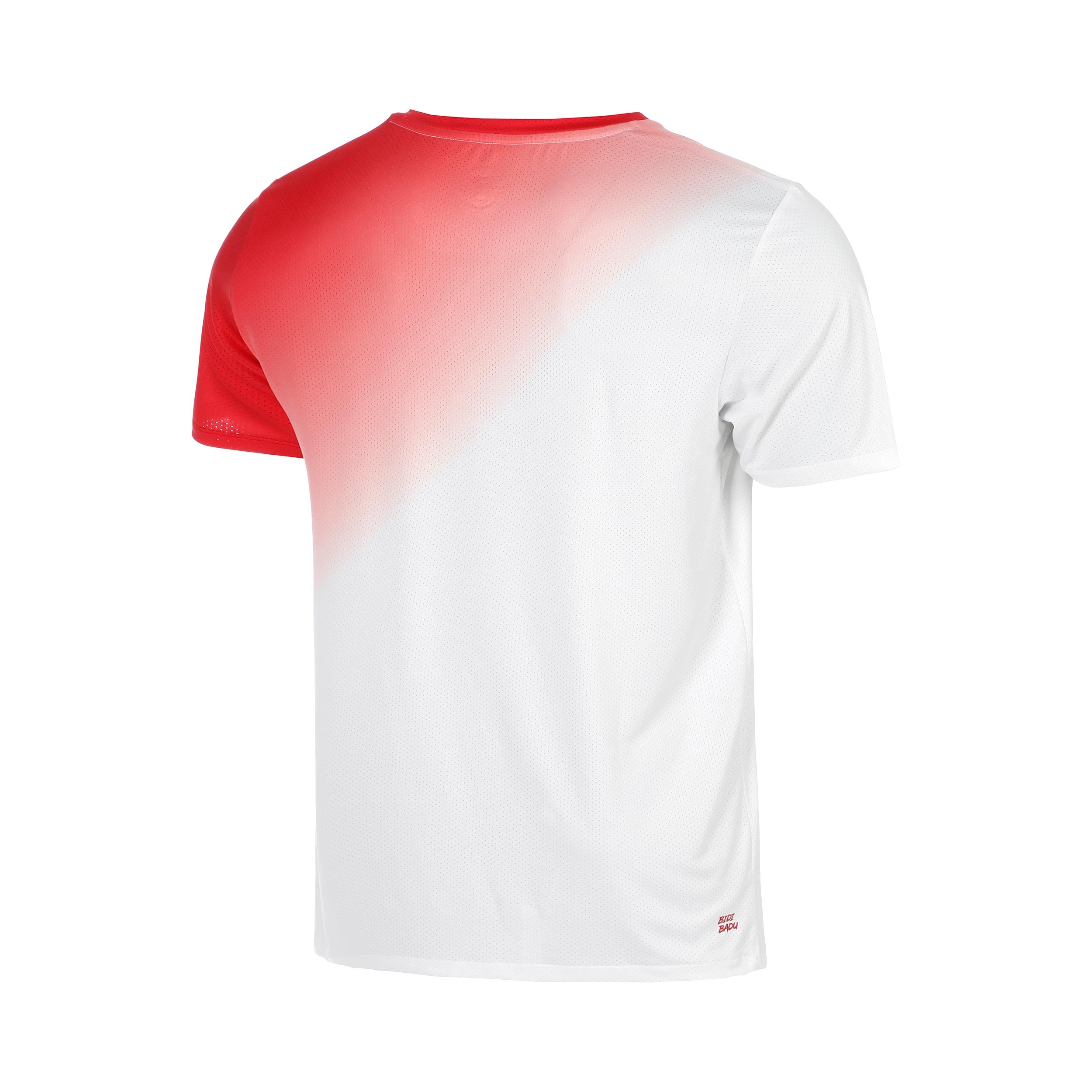 Áo tay ngắn thể thao tennis/pickleball nam Bidi Badu Crew 2.0 Red White