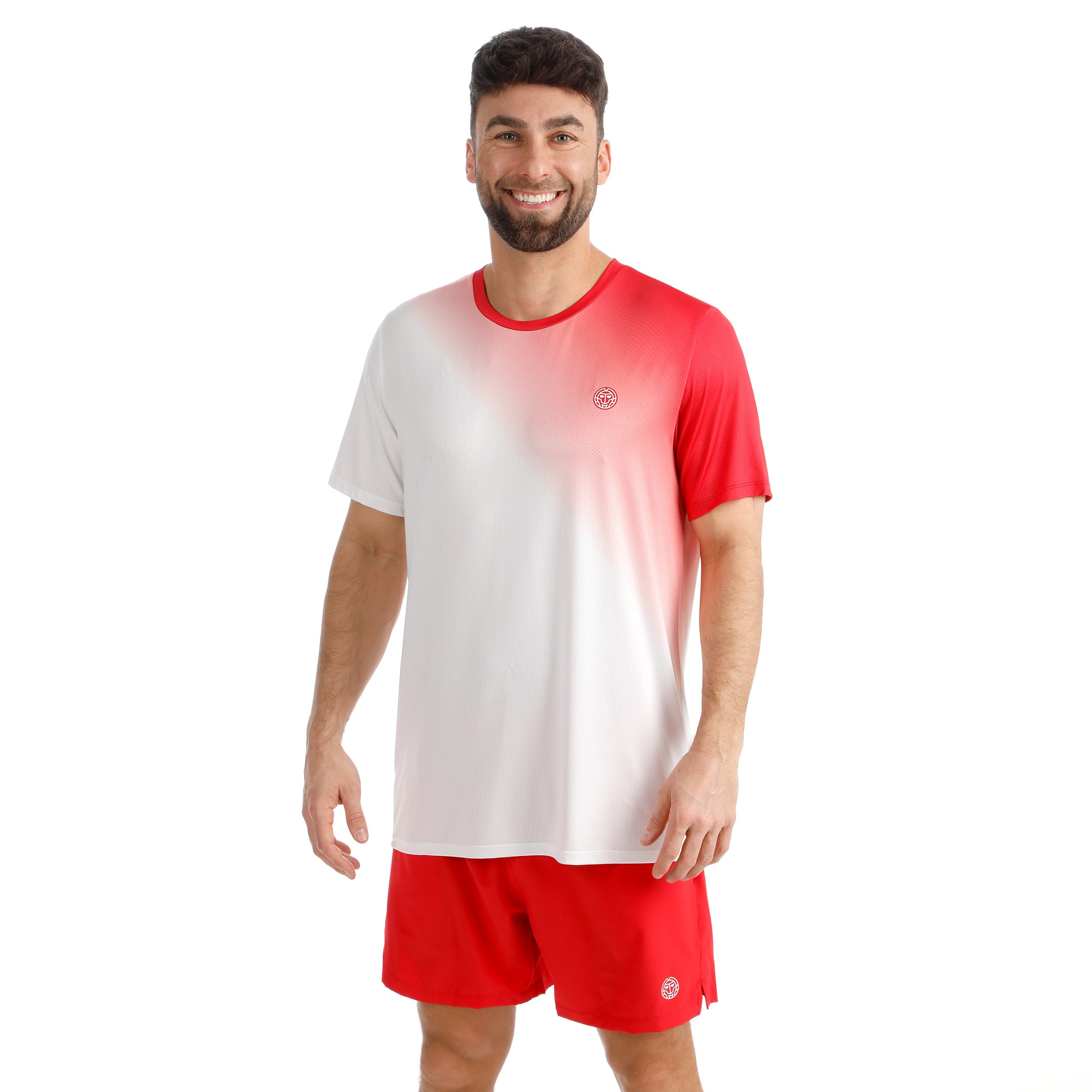Quần ngắn thể thao tennis/pickleball nam Bidi Badu Crew 2.0 7in Red