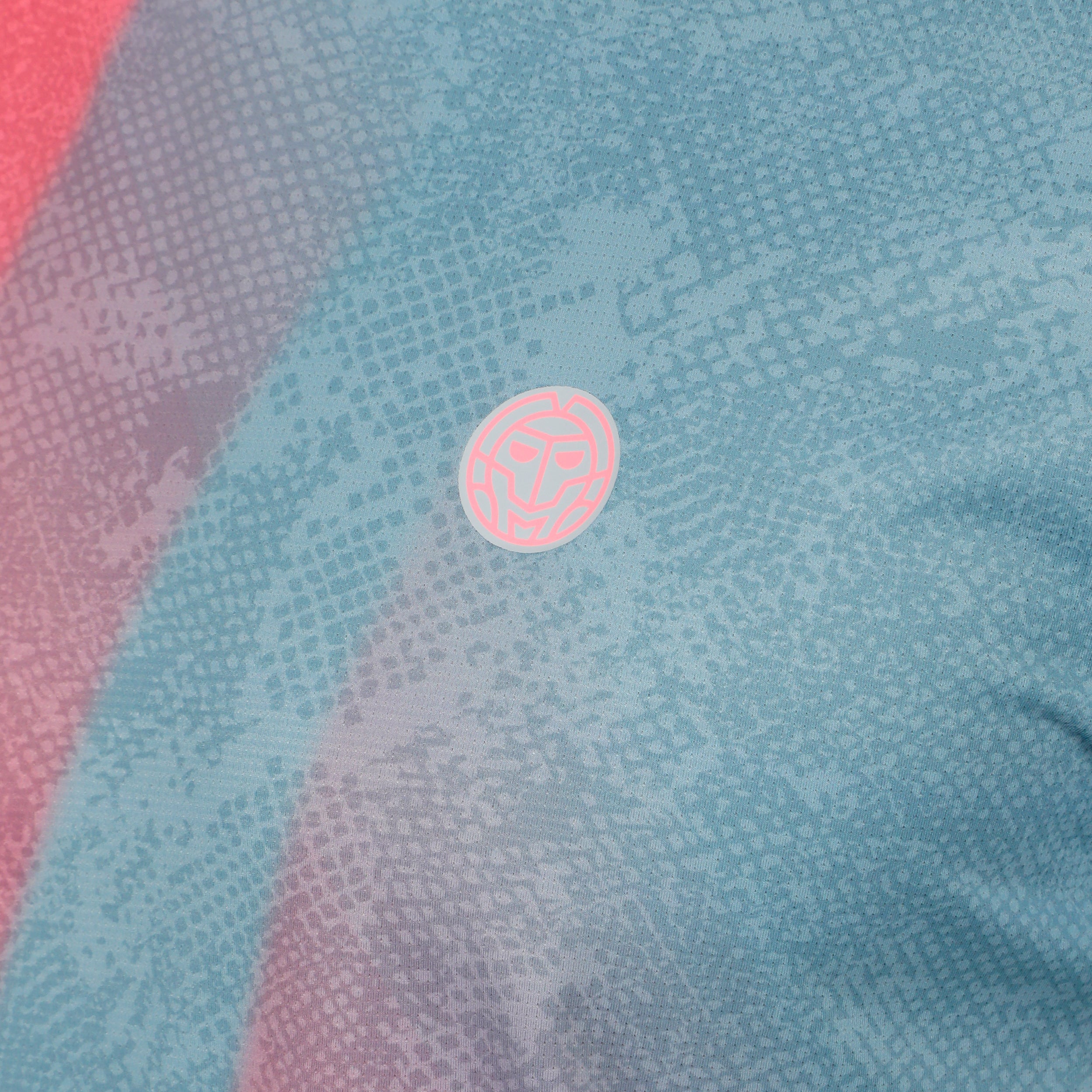 Áo Bidi Badu tay ngắn thể thao tennis/pickleball nam Freeze Out Grey Pink BB110043-8050