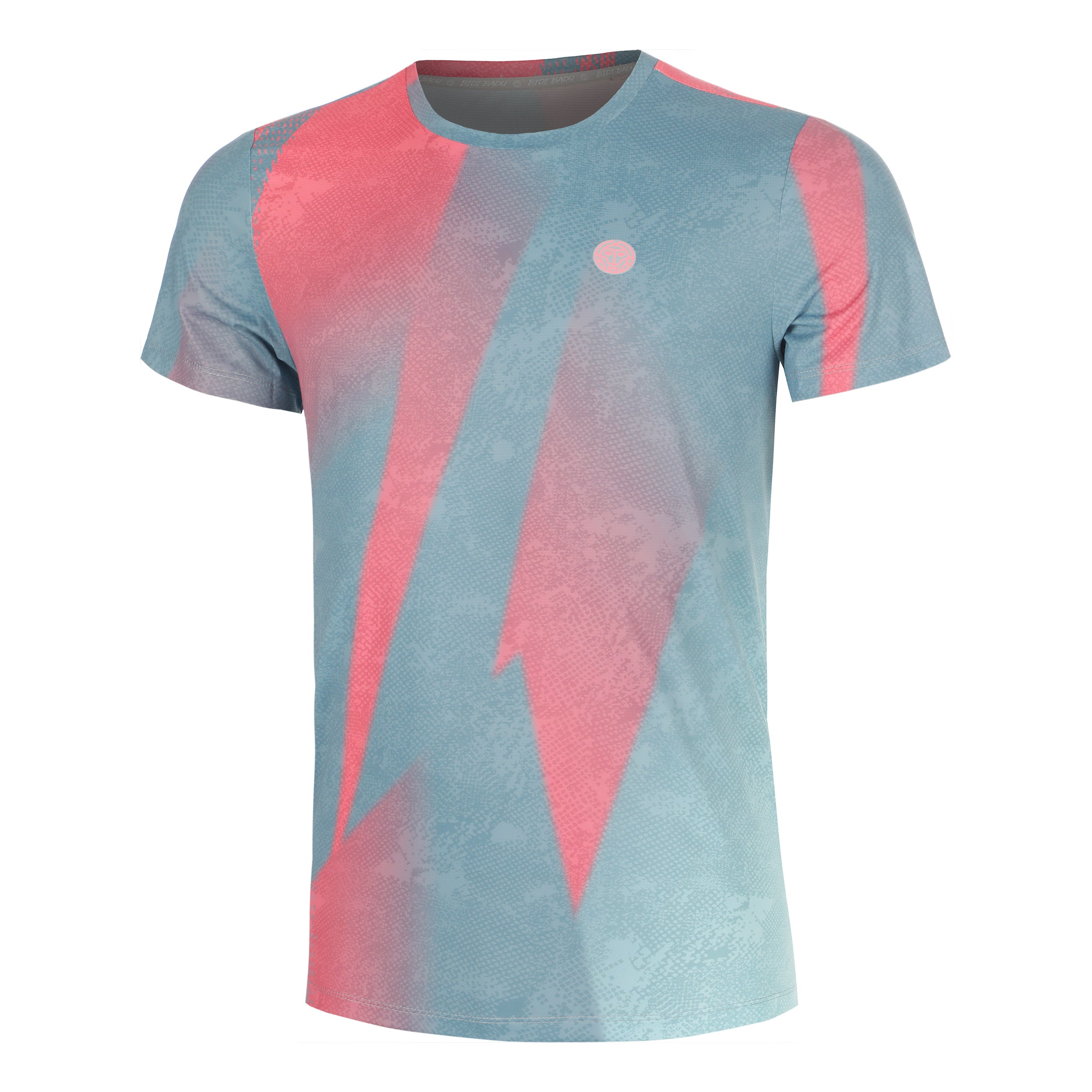 Áo Bidi Badu tay ngắn thể thao tennis/pickleball nam Freeze Out Grey Pink BB110043-8050