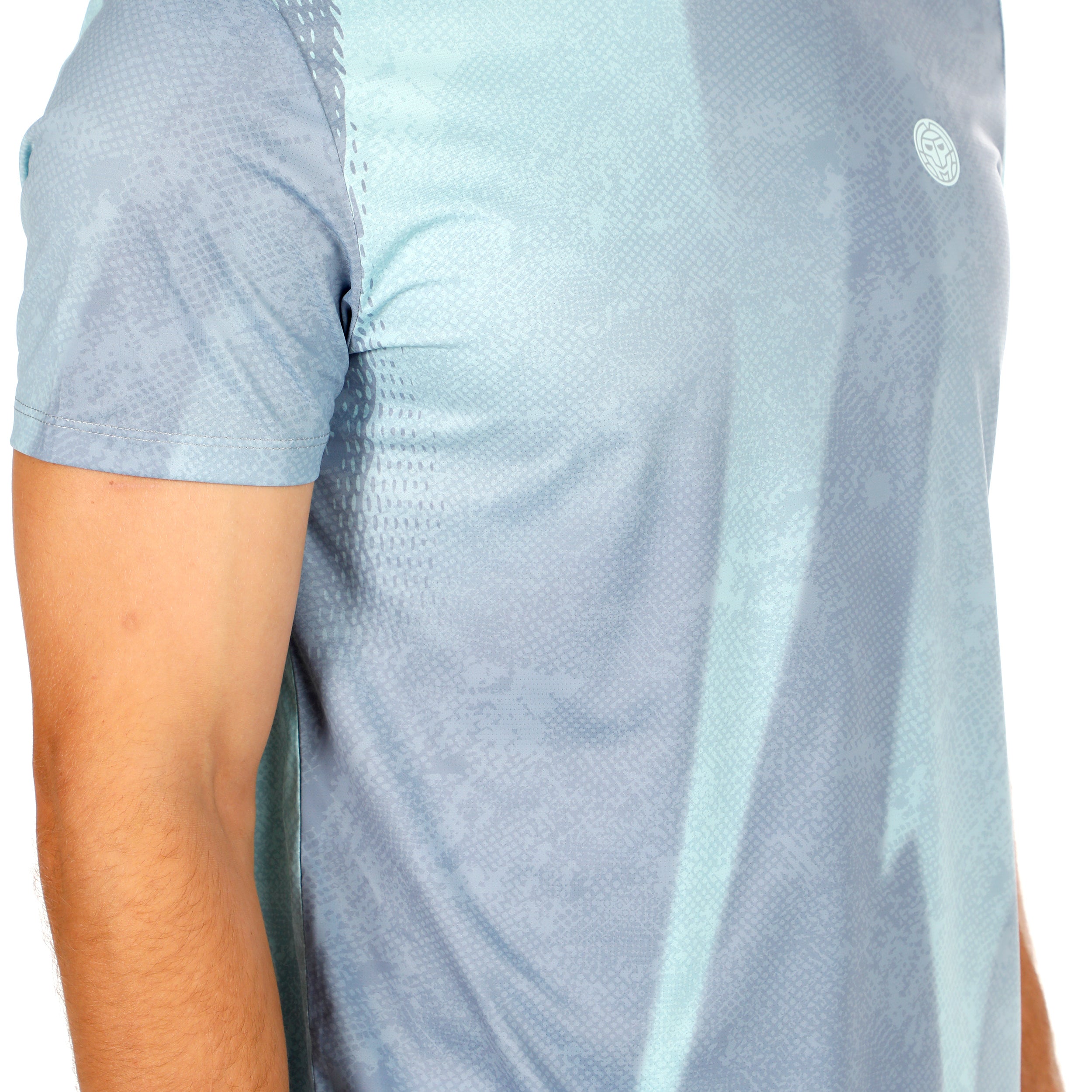 Áo Bidi Badu tay ngắn thể thao tennis/pickleball nam Freeze Out Grey Mint BB110043-8062