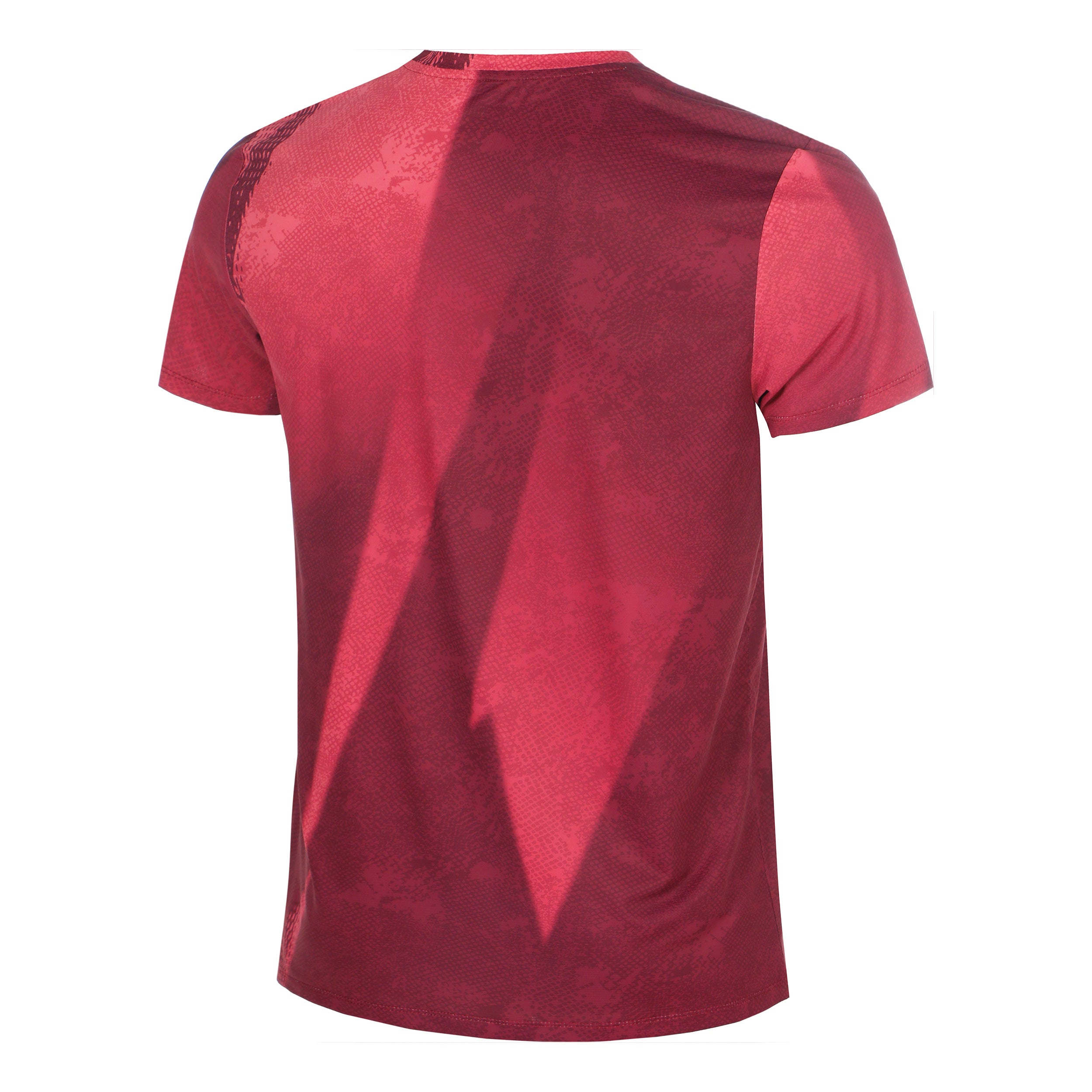 Áo Bidi Badu tay ngắn thể thao tennis/pickleball nam Freeze Out Dark Red Pink BB110043-9050