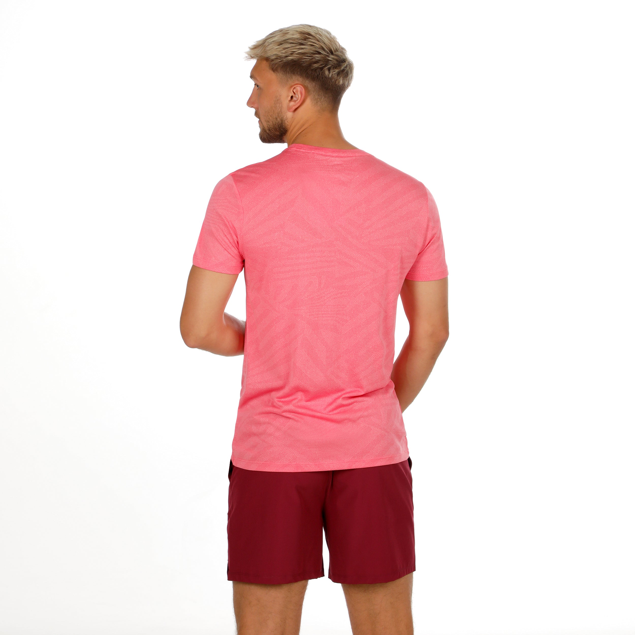Áo Bidi Badu tay ngắn thể thao tennis/pickleball nam Freeze Out Structured Pink BB110041-508