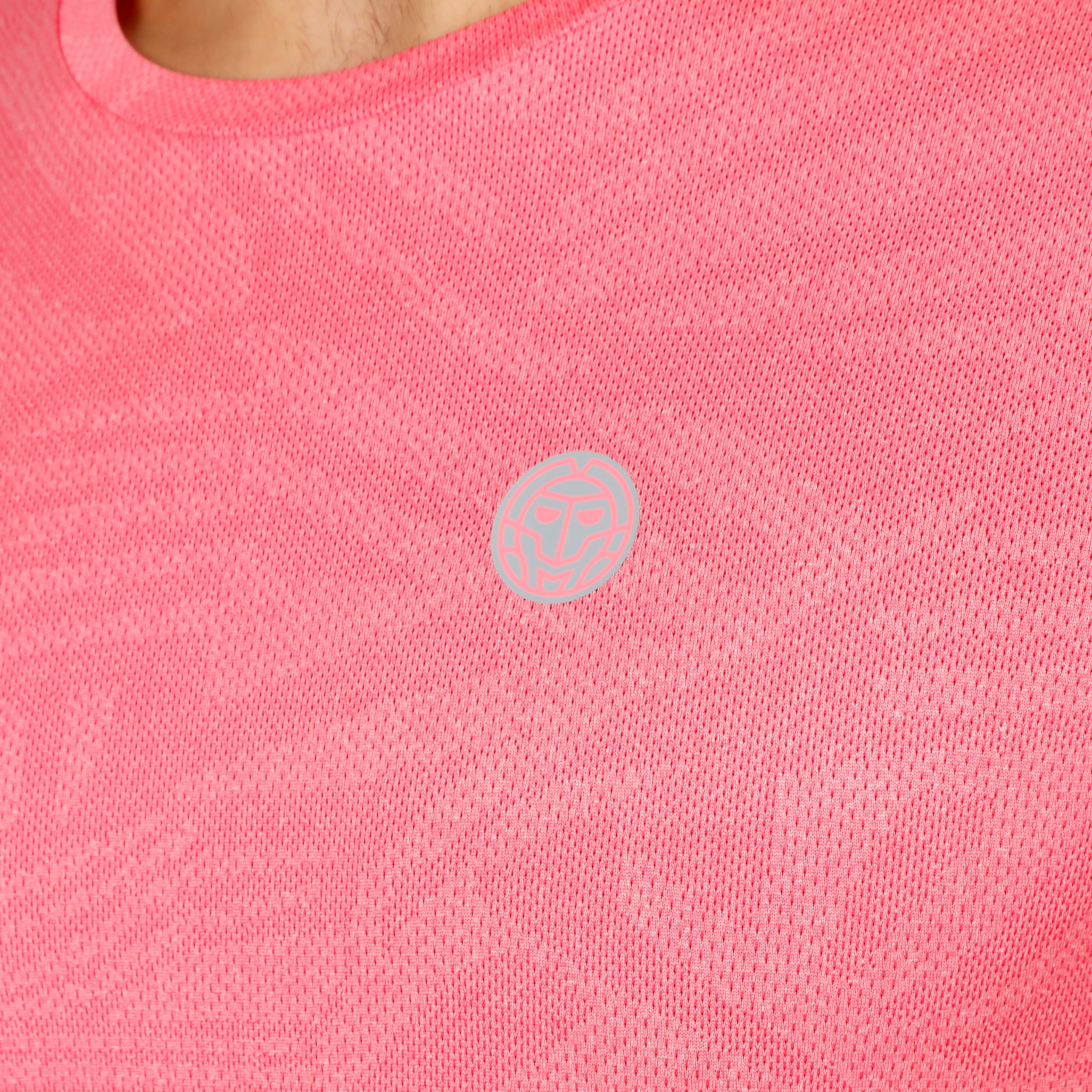 Áo Bidi Badu tay ngắn thể thao tennis/pickleball nam Freeze Out Structured Pink BB110041-508