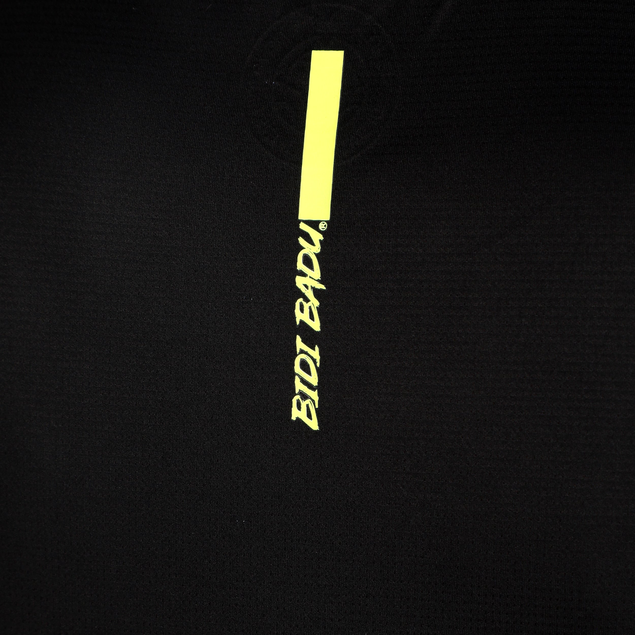 Áo Bidi Badu tay ngắn thể thao tennis/pickleball nam Night Flash Black Neon Yellow BB110051-411