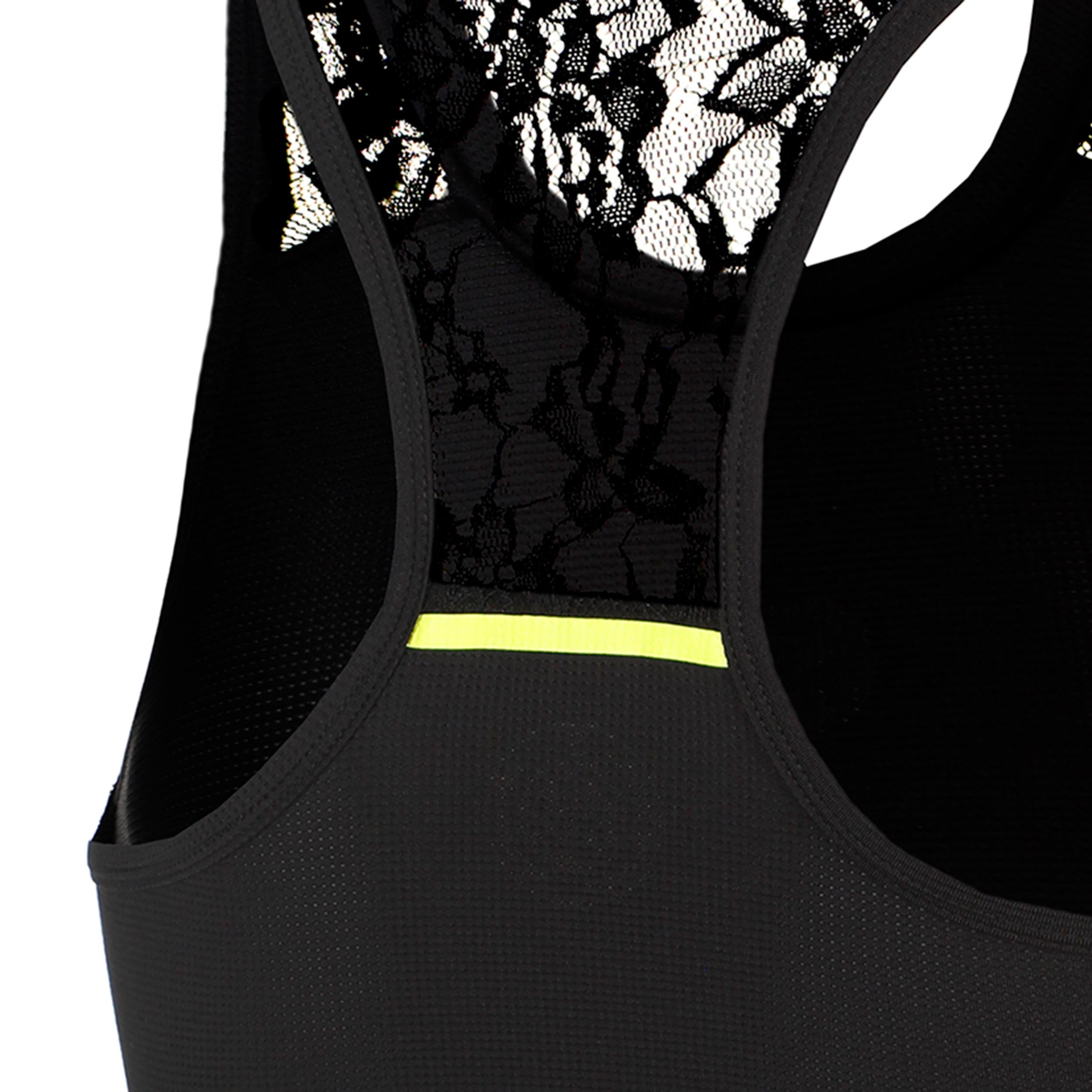 Áo Bidi Badu tay ngắn thể thao tennis/pickleball nữ Night Flash Racerback Lace Tank Top Black BB110058-200