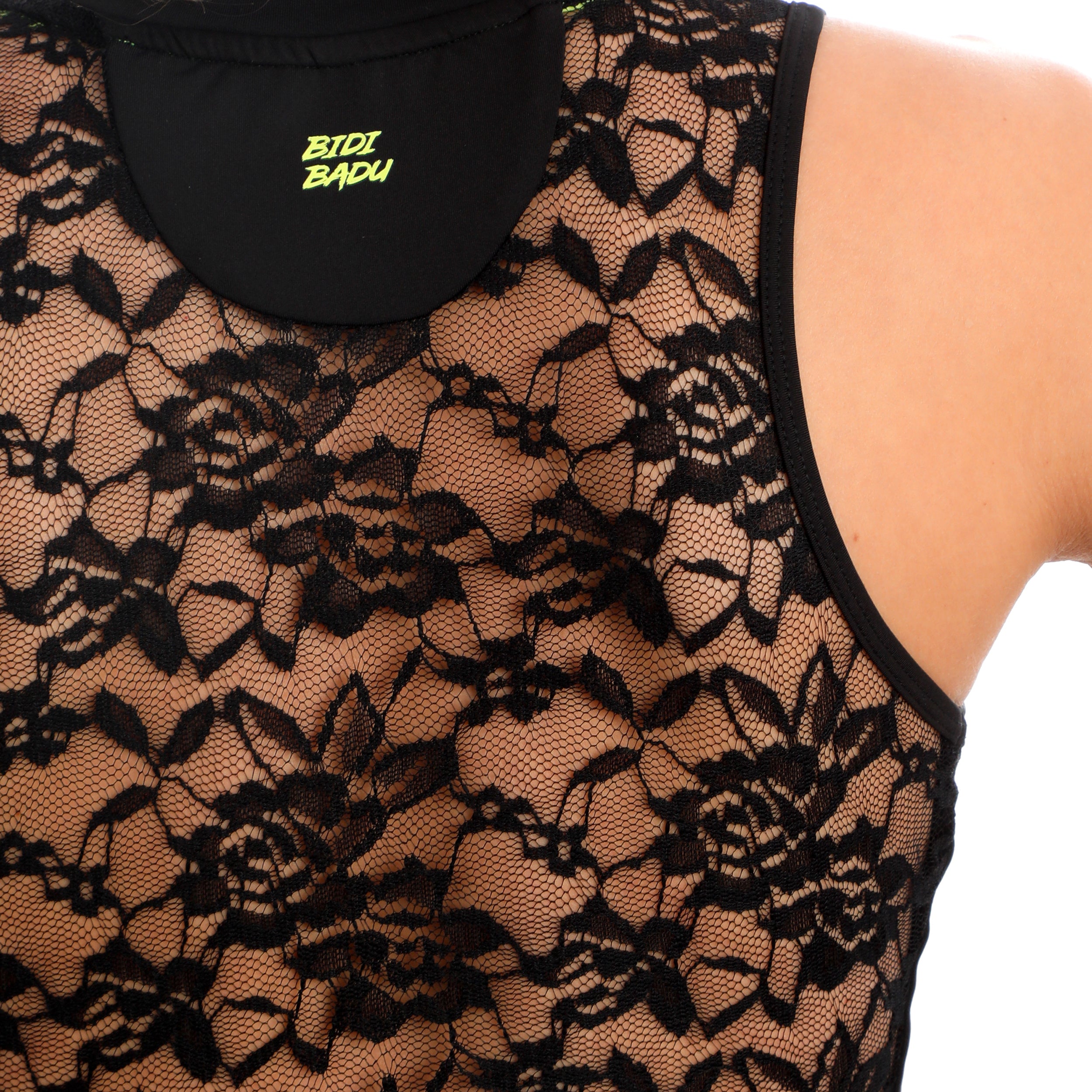 Váy Bidi Badu thể thao tennis/pickleball nữ Night Flash Lace Black BB180030-200