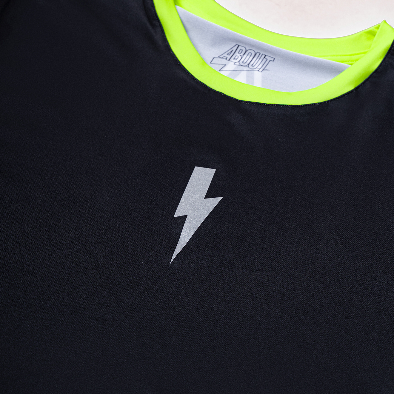 Áo Ngắn Tay Thể Thao Nam Pickleball/Tennis About Tech CRAZY FLUO YELLOW