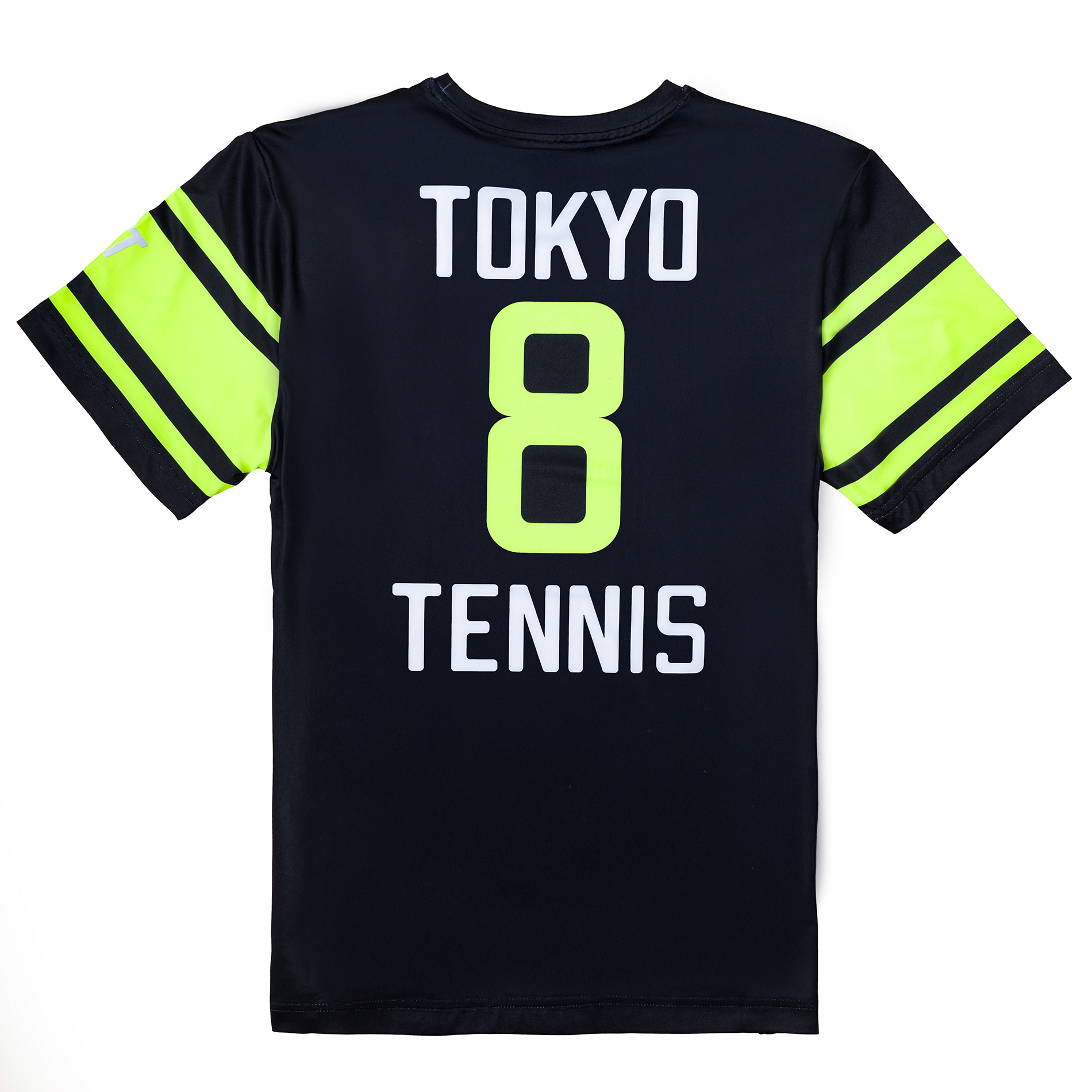 Áo Ngắn Tay Thể Thao Nam Pickleball/Tennis About Tech ICON TOKYO BLACK & FLUO YELLOW