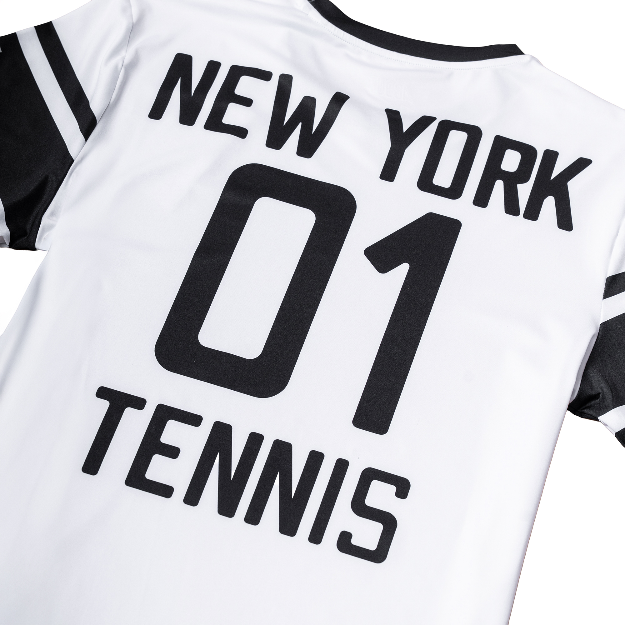 Áo Ngắn Tay Thể Thao Nam Pickleball/Tennis About Tech ICON NEW YORK WHITE & BLACK