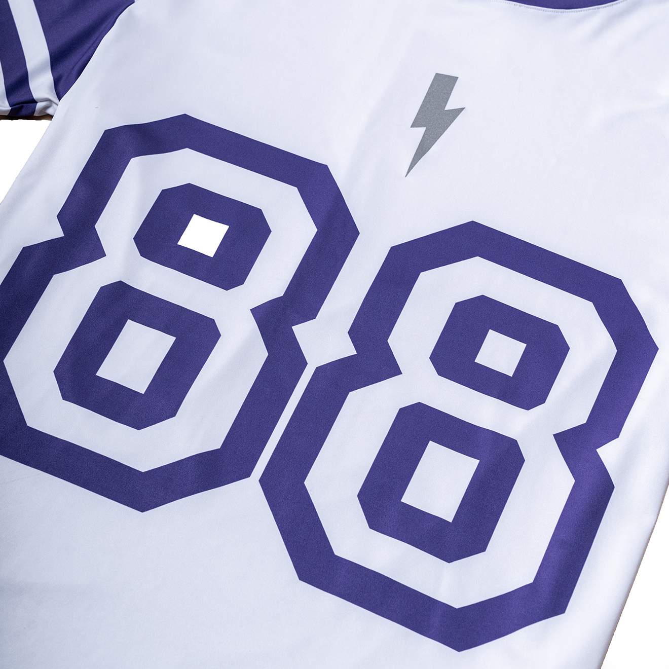 Áo Ngắn Tay Thể Thao Nam Pickleball/Tennis About Tech ICON 88 WHITE & PURPLE
