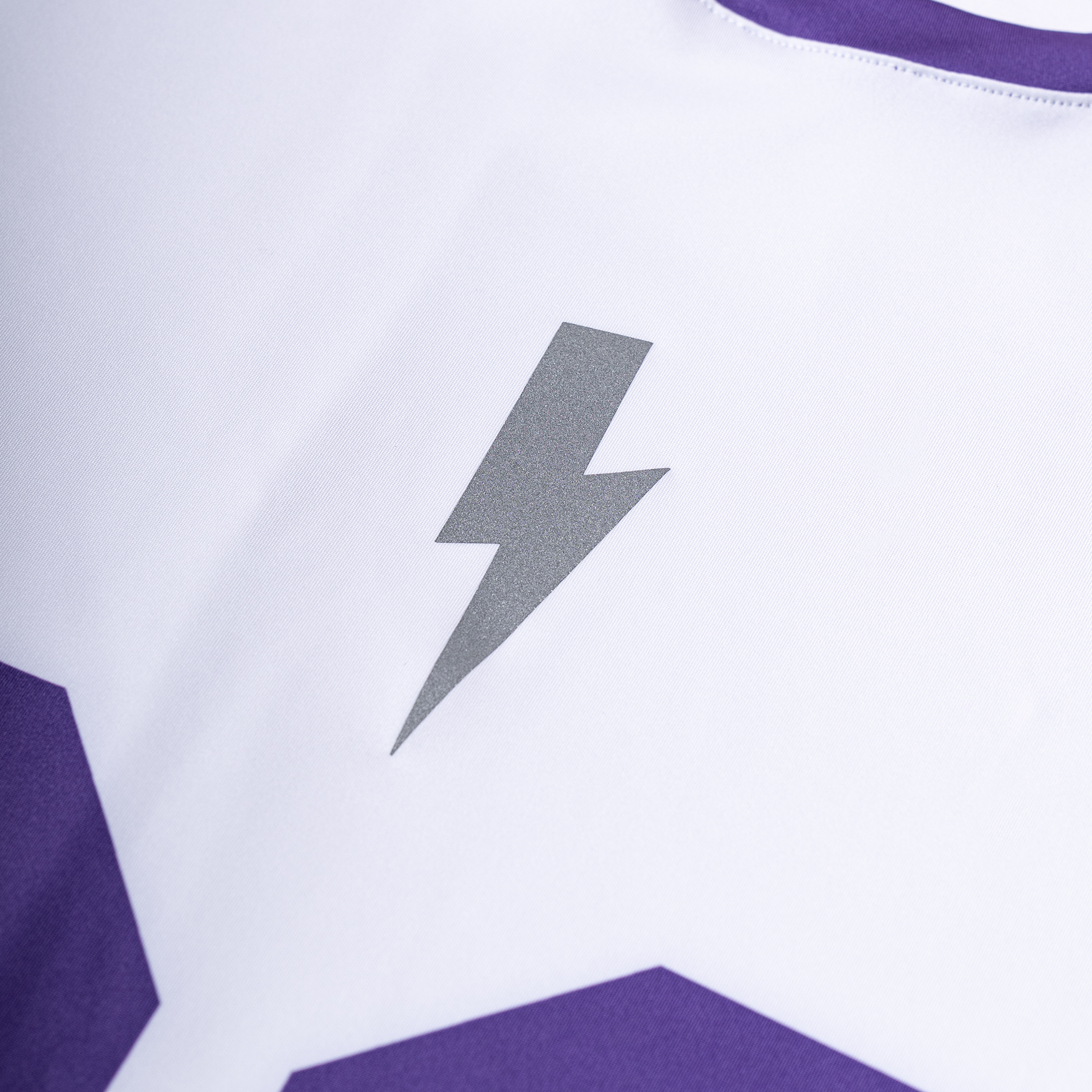 Áo Ngắn Tay Thể Thao Nam Pickleball/Tennis About Tech ICON 88 WHITE & PURPLE