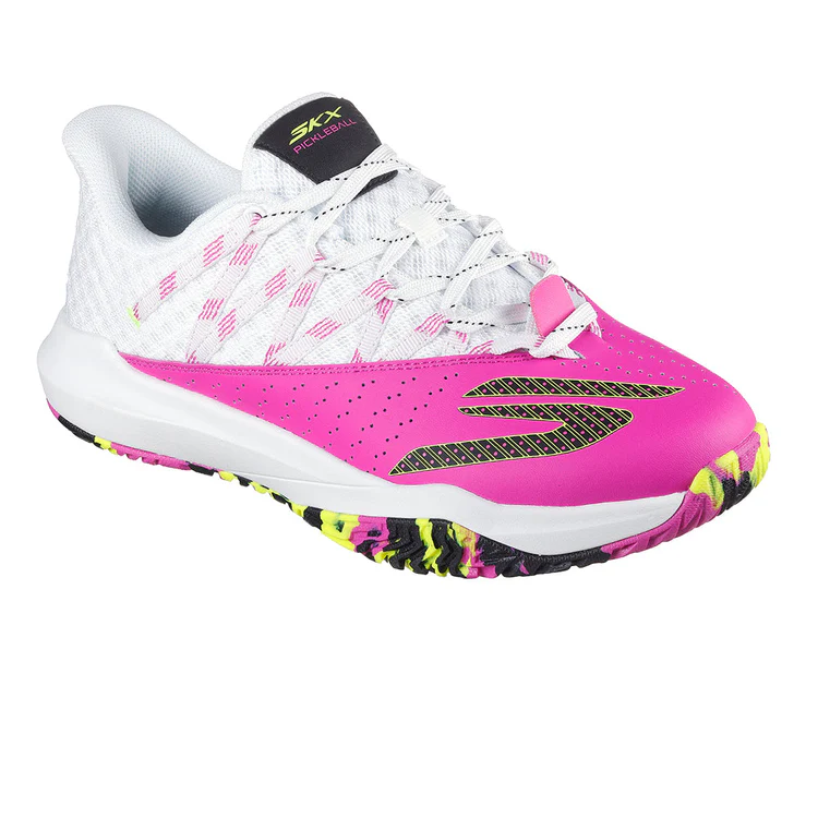 Giày Thể Thao Nữ Skechers Go Pickleball Viper Court Rally Pink White