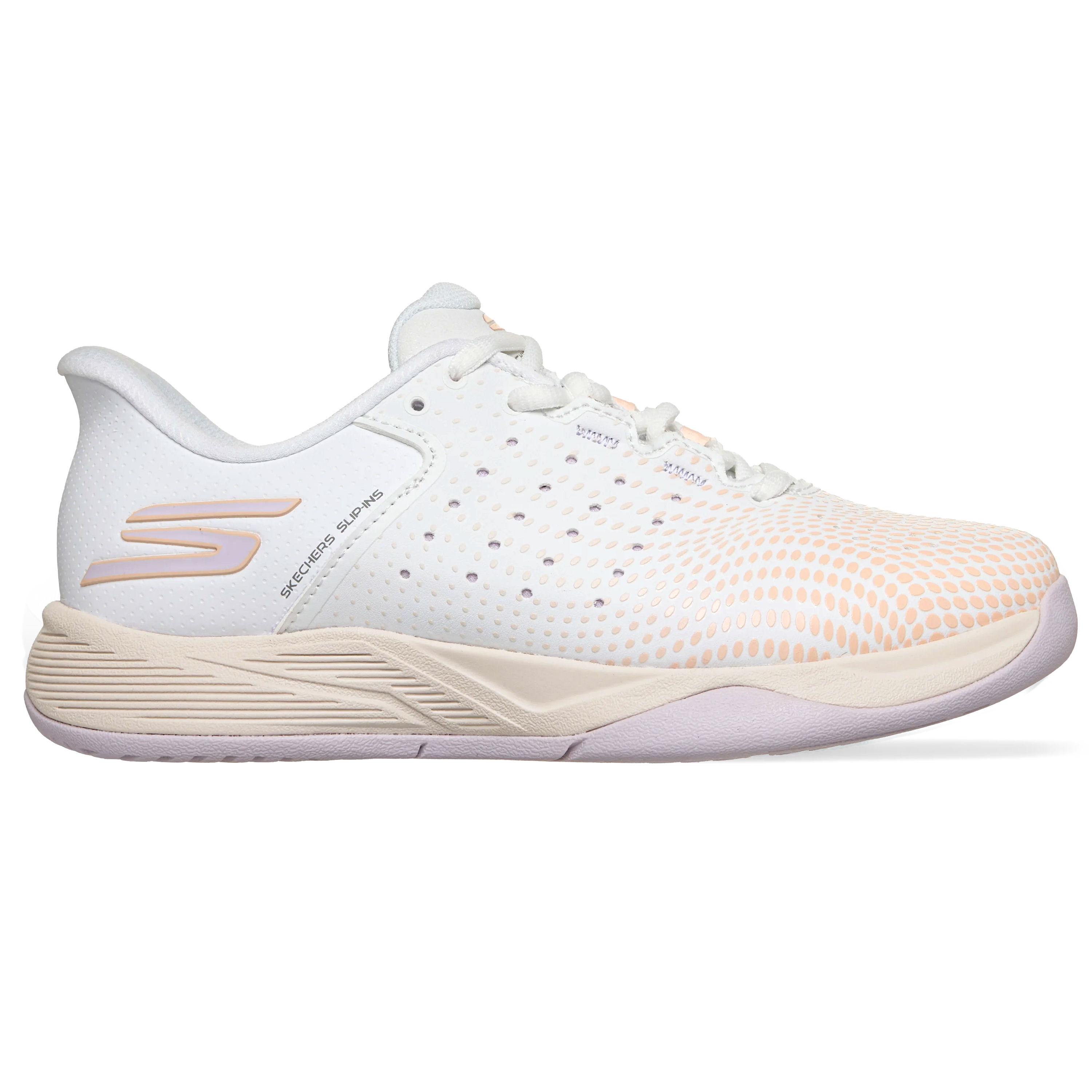 [Lỗi Mất Box] Giày Pickleball Nữ Skechers Go Pickleball Viper Court Reload White | Pink