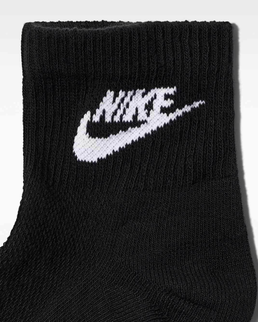 Tất Thể Thao Unisex Nike Black Cổ Thấp 3PR - Black