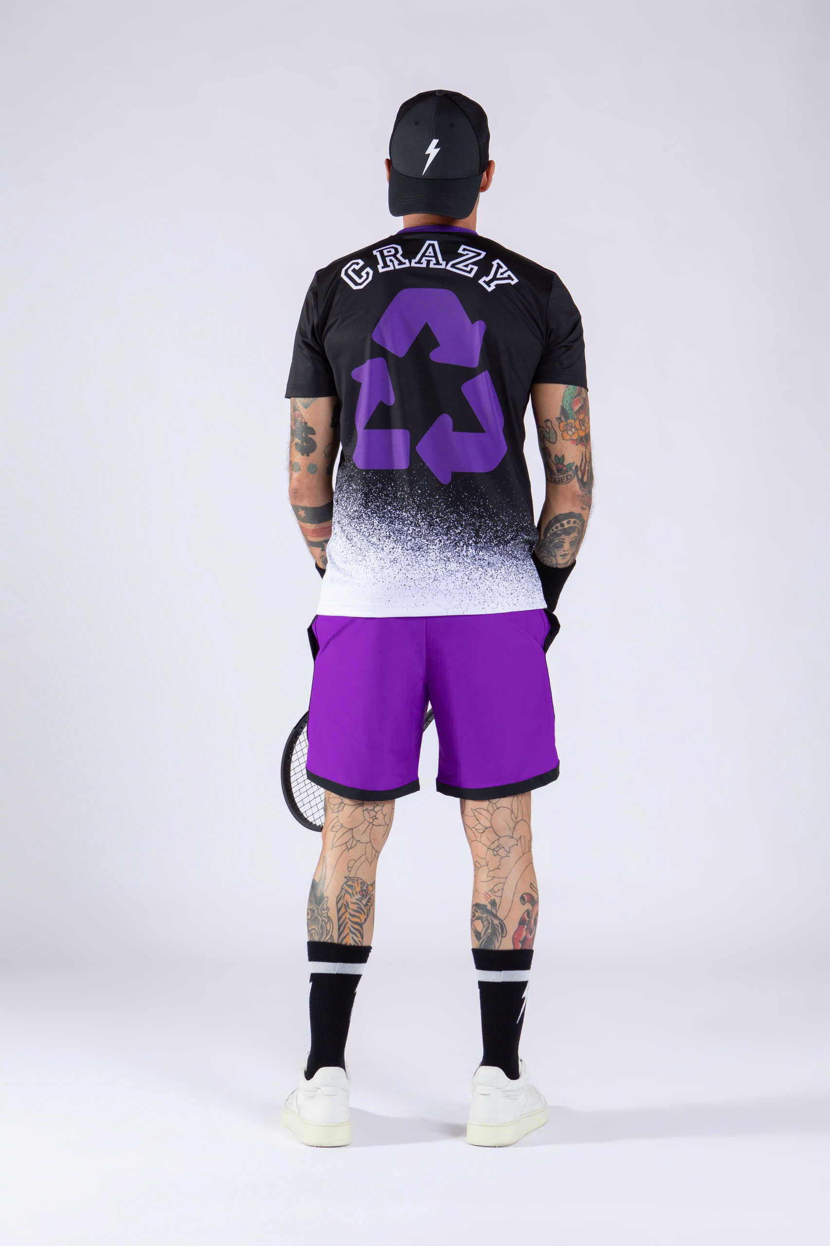 Áo Ngắn Tay Thể Thao Nam Pickleball/Tennis About Tech CRAZY PURPLE