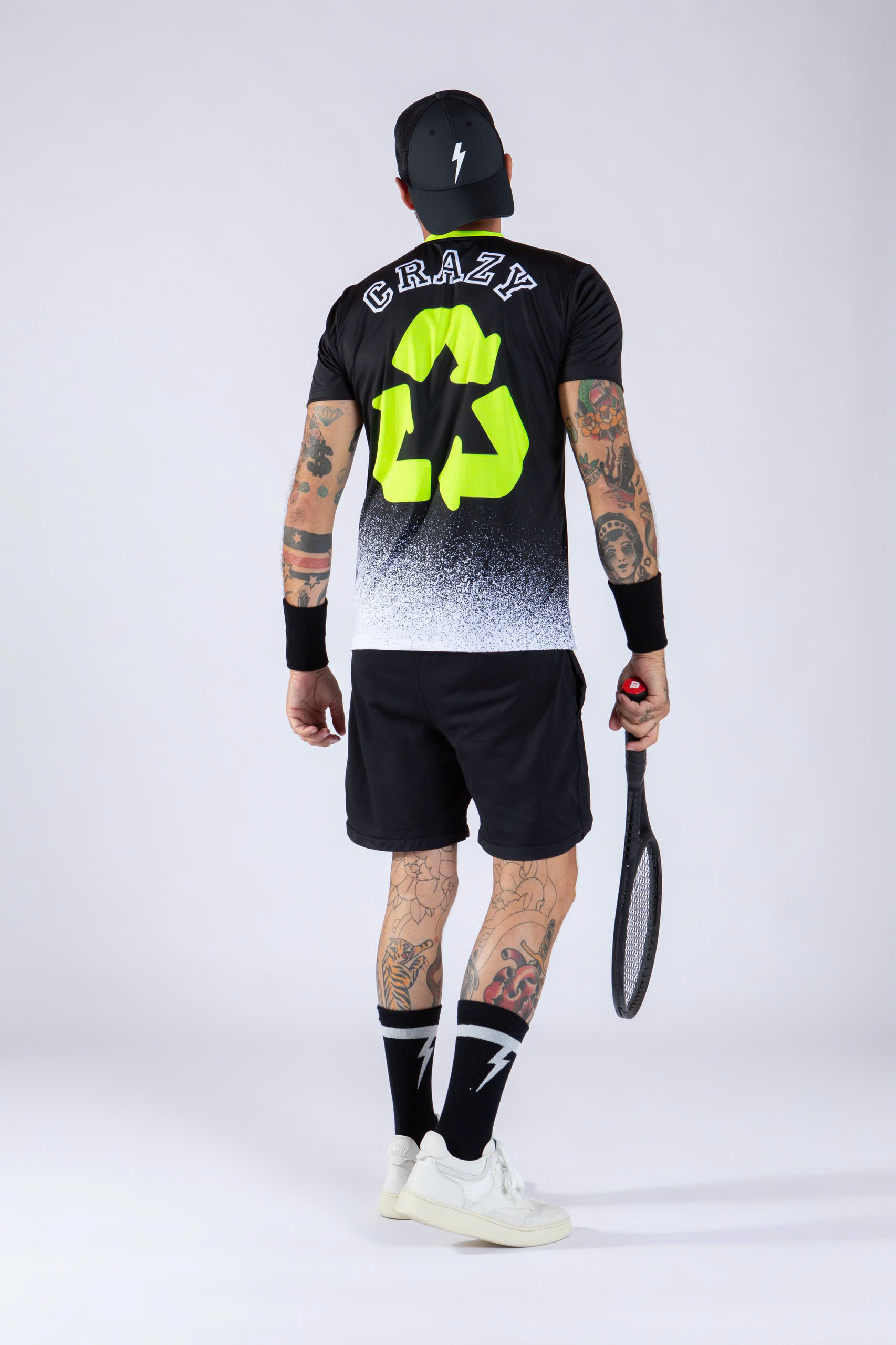 Áo Ngắn Tay Thể Thao Nam Pickleball/Tennis About Tech CRAZY FLUO YELLOW