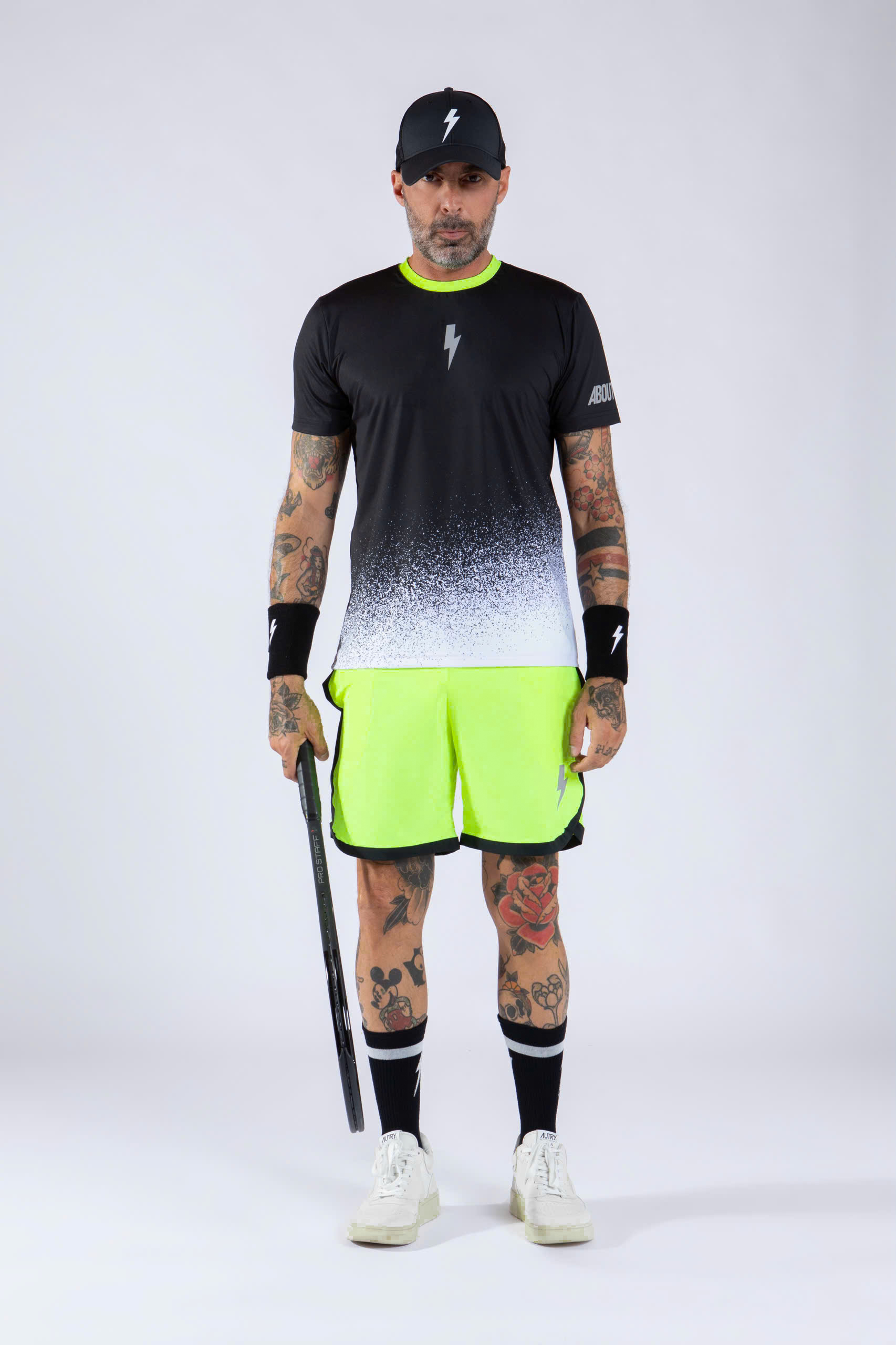 Quần Ngắn Thể Thao Nam Pickleball/Tennis About Tech TOUR FLUO YELLOW