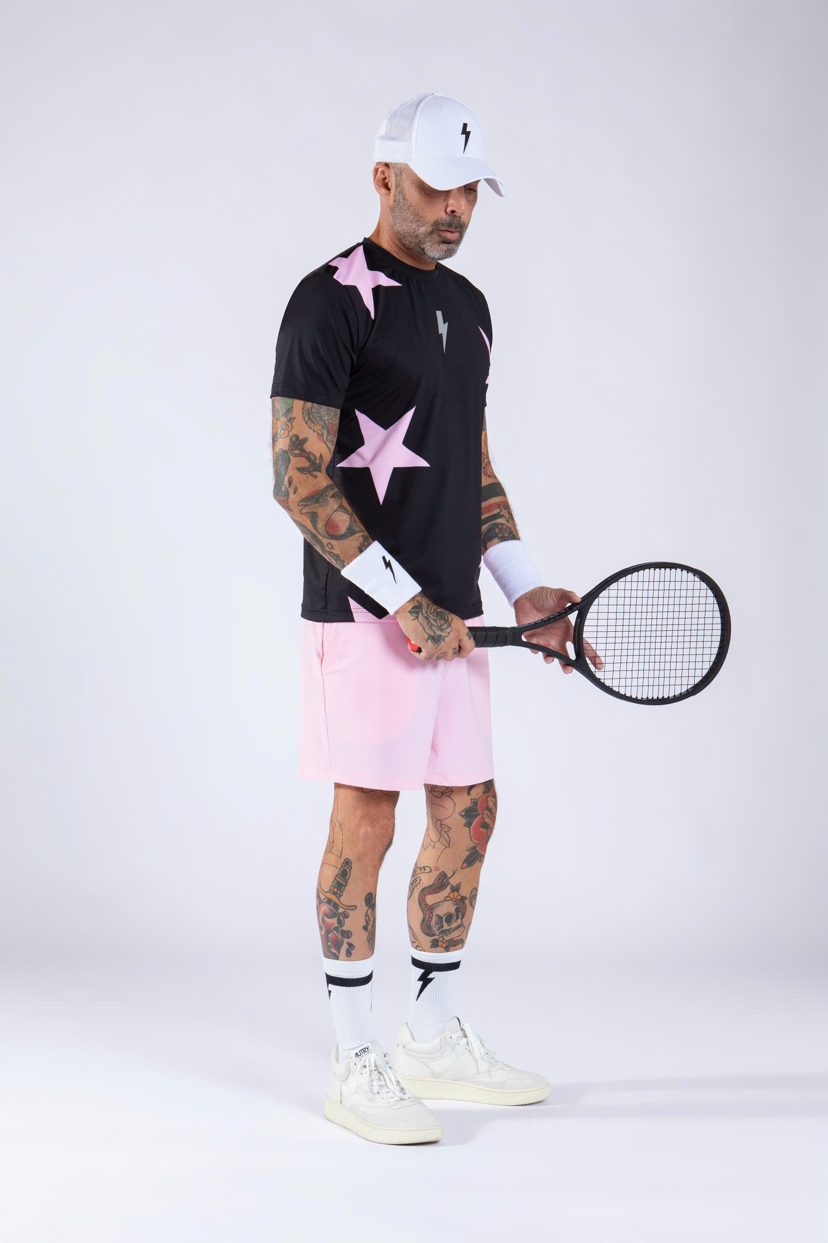 Quần Ngắn Thể Thao Nam Pickleball/Tennis About Tech CLUB PINK