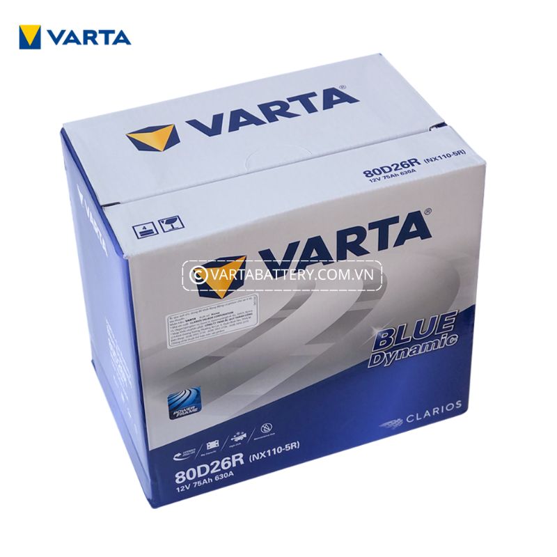 ẮC QUY VARTA 12V 75AH 80D26R (NX110-5R)