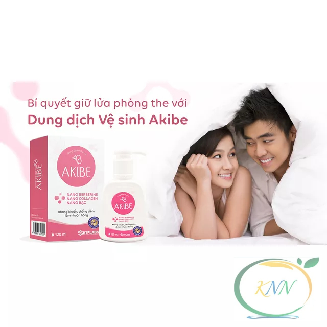 Dung dịch vệ sinh phụ nữ Akibe diệt nấm candida, kháng khuẩn, khử mùi, hỗ trợ làm hồng và se khít