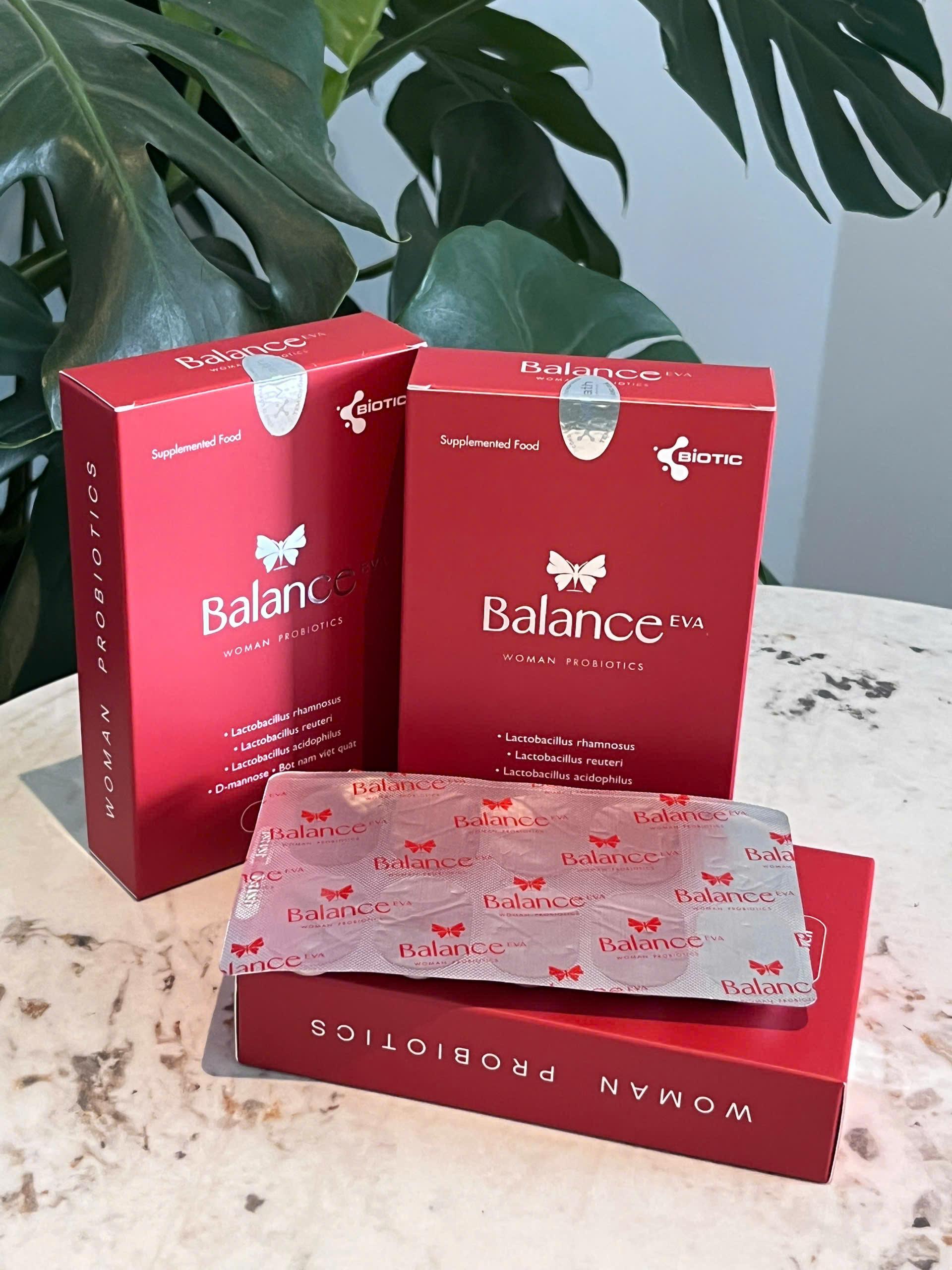 Men vi sinh phụ khoa Balance EVA hộp vỉ 10 viên tiện lợi cho chị em trải nghiệm – 6 tỷ lợi khuẩn, cân bằng pH, giảm viêm ngứa, khí hư, hỗ trợ vùng kín khỏe mạnh