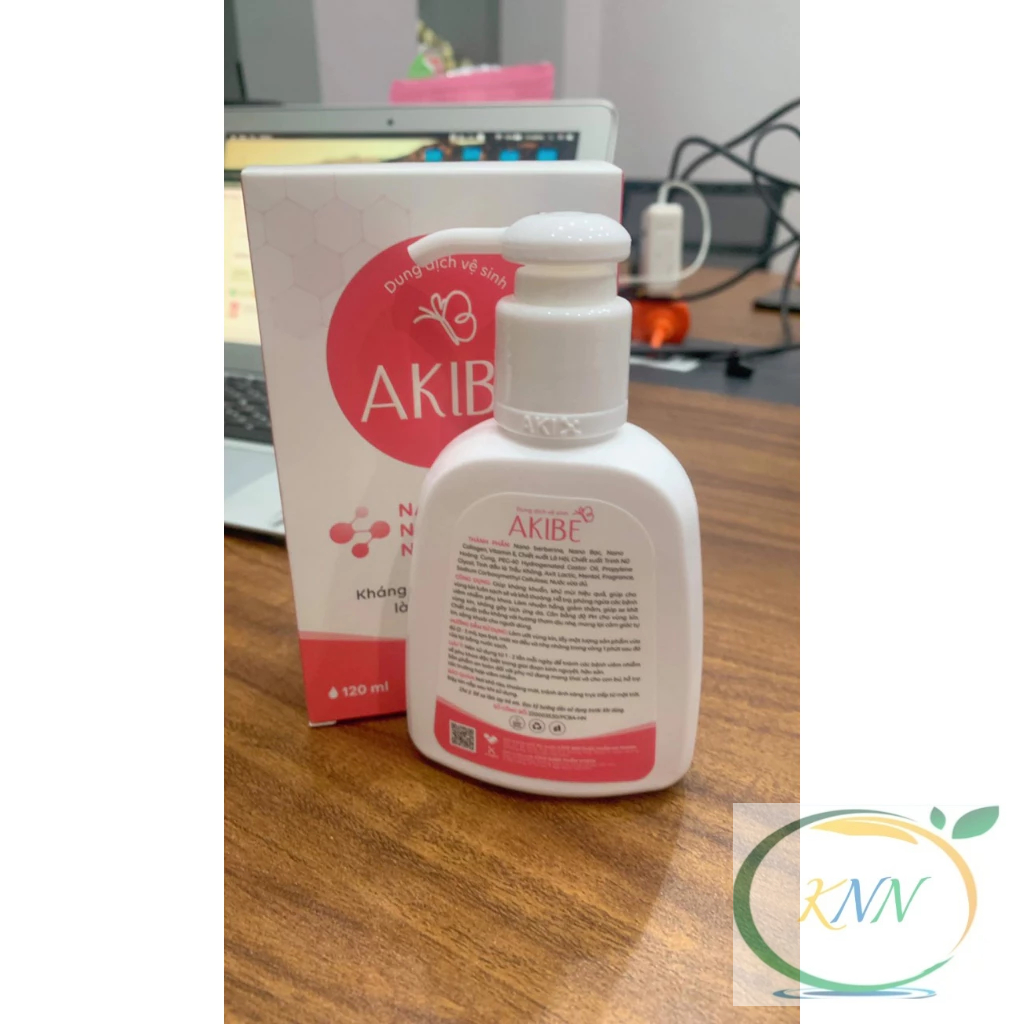 Dung dịch vệ sinh phụ nữ Akibe diệt nấm candida, kháng khuẩn, khử mùi, hỗ trợ làm hồng và se khít