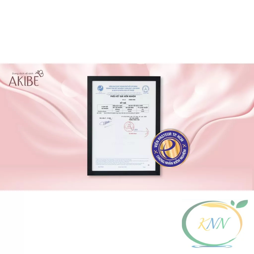 Dung dịch vệ sinh phụ nữ Akibe diệt nấm candida, kháng khuẩn, khử mùi, hỗ trợ làm hồng và se khít