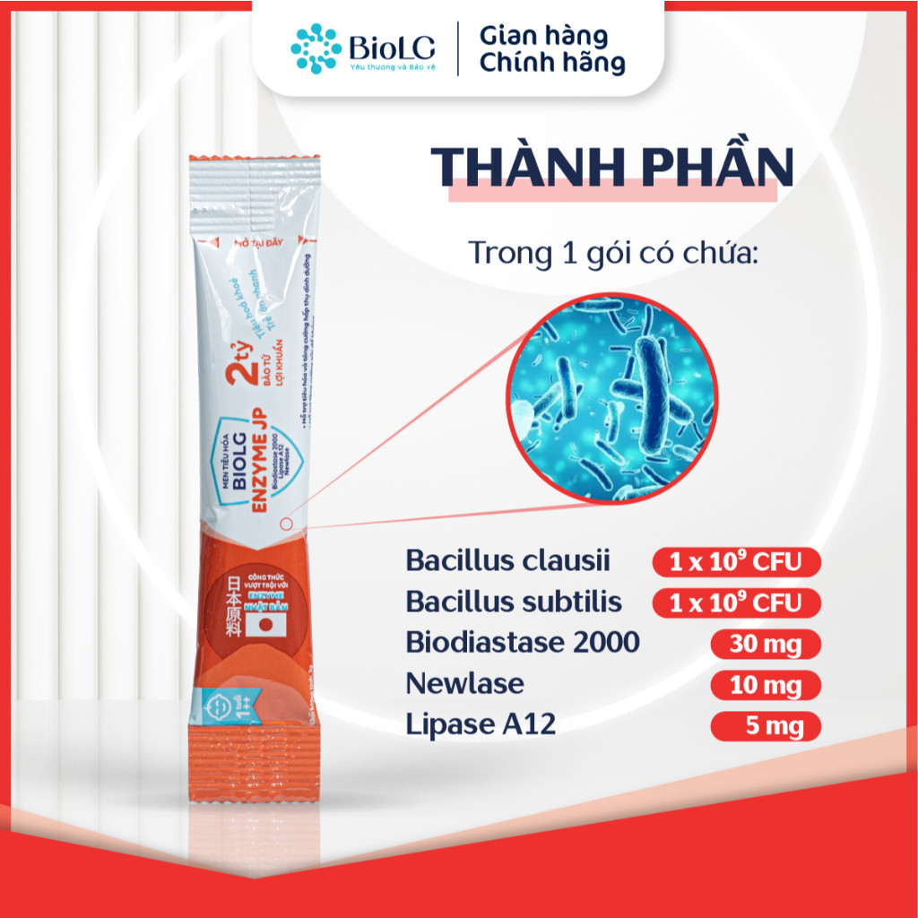 Cốm Enzyme Cho Bé BioLG JP Enzyme Nhật Bản Giảm Đầy Hơi Chướng Bụng Hỗ Trợ Tiêu Hóa Biếng Ăn