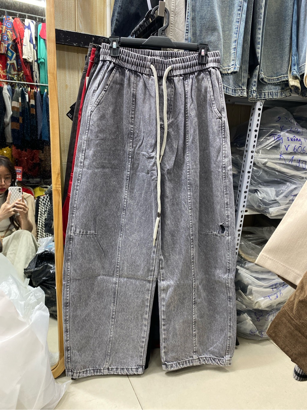 Quần jeans ống bomb 6289