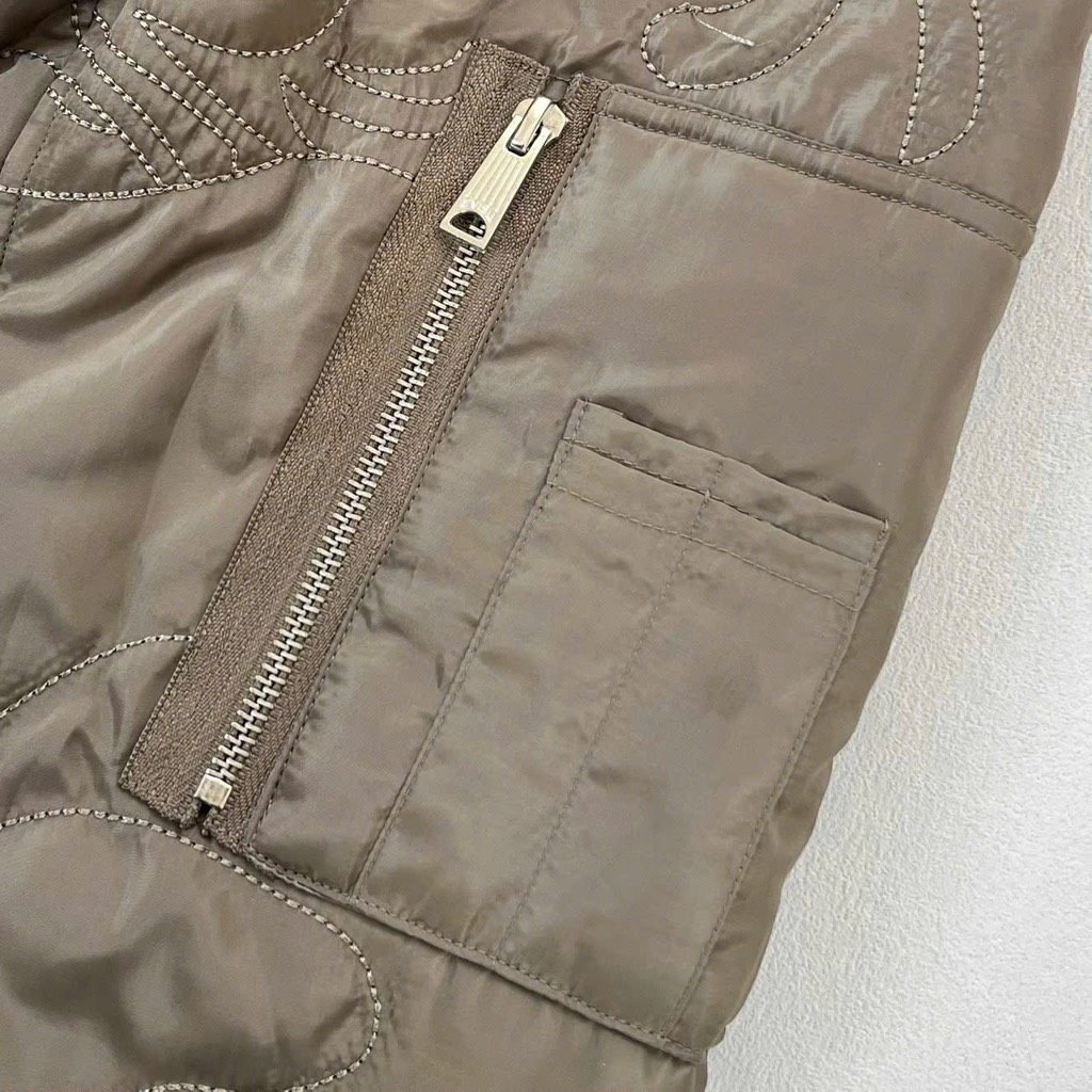 Bomber trần bông Evisu