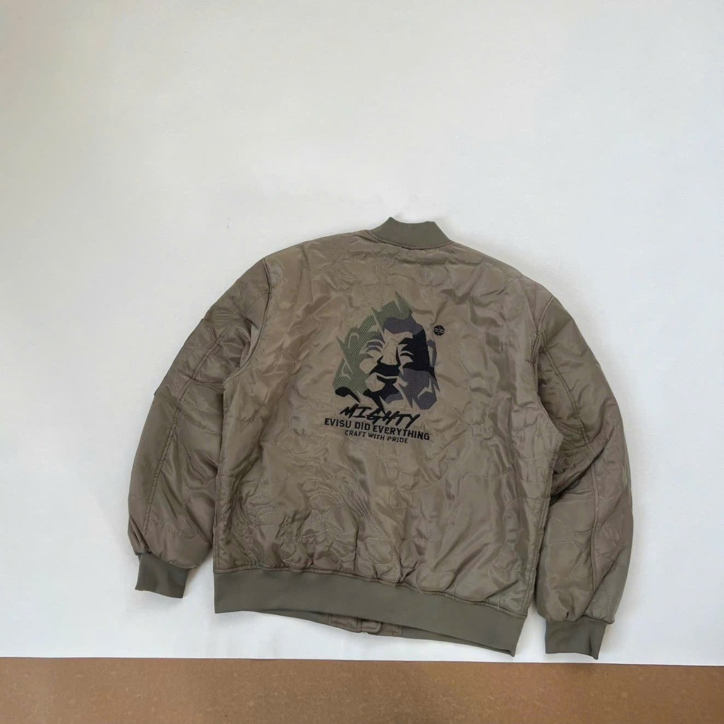 Bomber trần bông Evisu