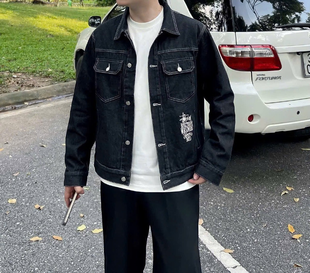 Áo khoác jeans Stussy 7102