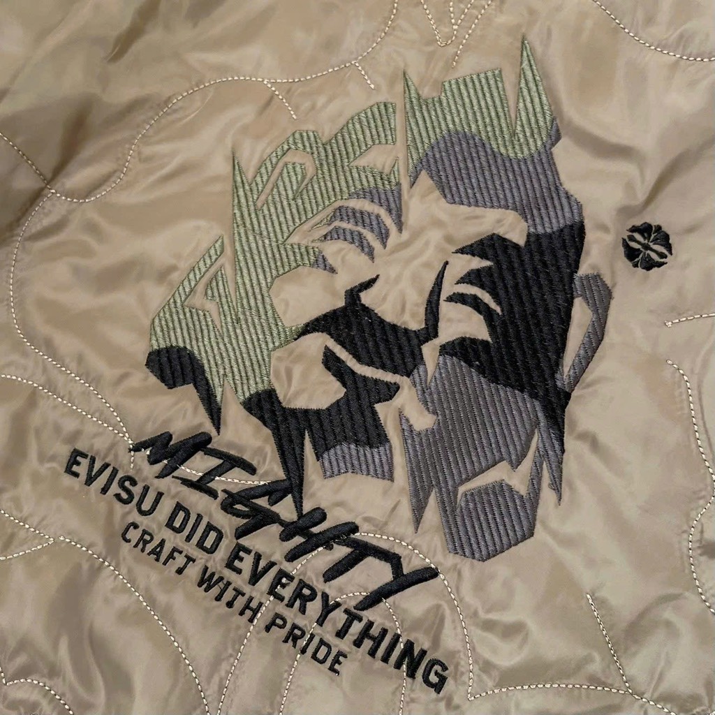 Bomber trần bông Evisu
