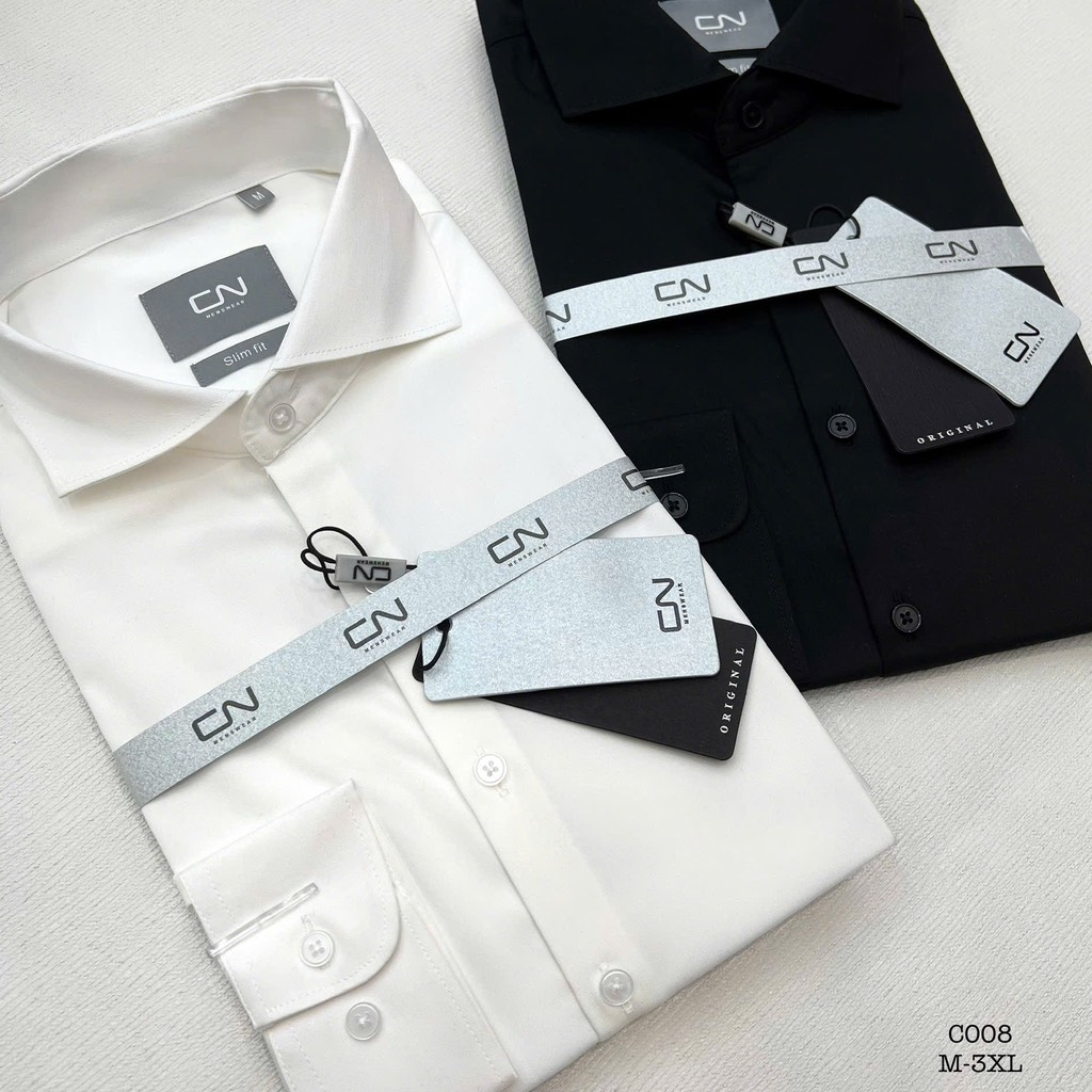 Áo sơ mi đen C008